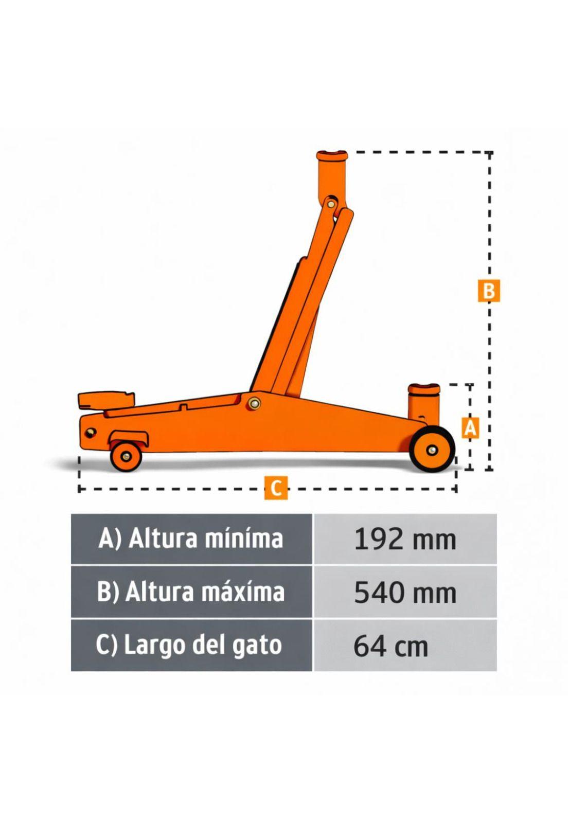 Gata Hidraulica Caiman 3 Toneladas Gapa-300 Truper-3