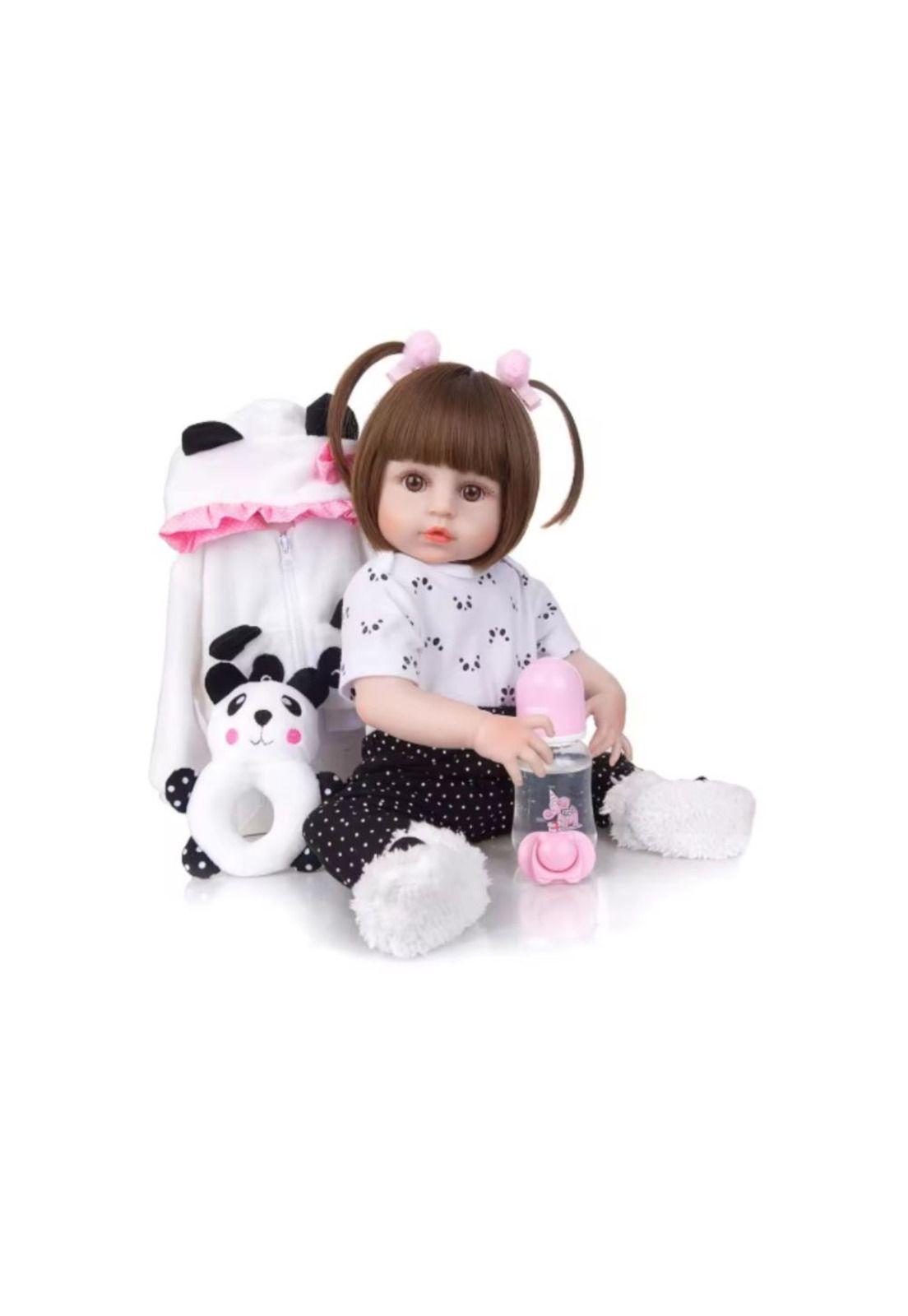 Bebe Muñeca Realista Silicona Reborn con accesorios Juguete (Muñecas:Muñeca Conejo)-6