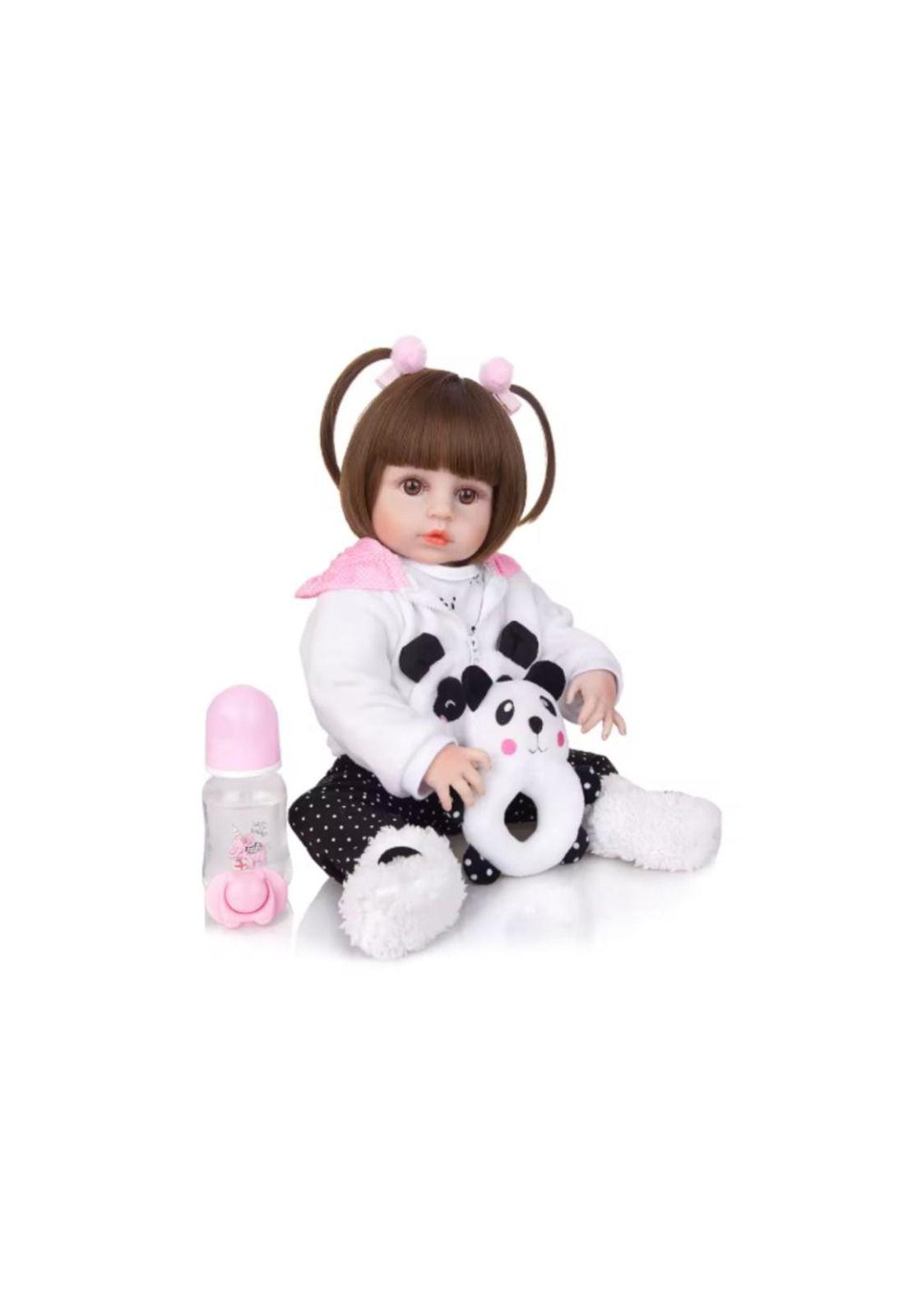 Bebe Muñeca Realista Silicona Reborn con accesorios Juguete (Muñecas:Muñeca Conejo)-8