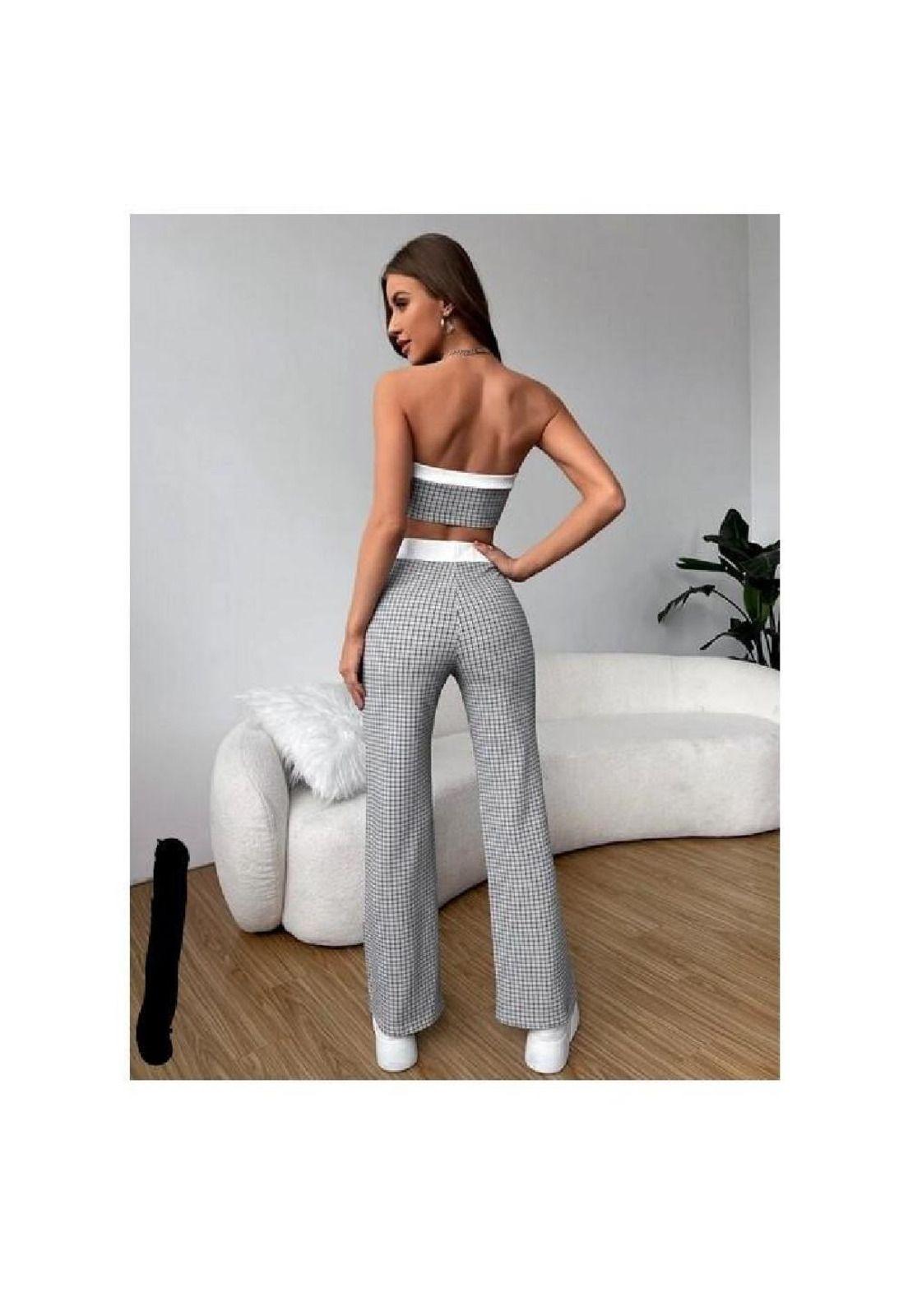 Conjunto 2 piezas Top y Pantalon Mujer Casual-5