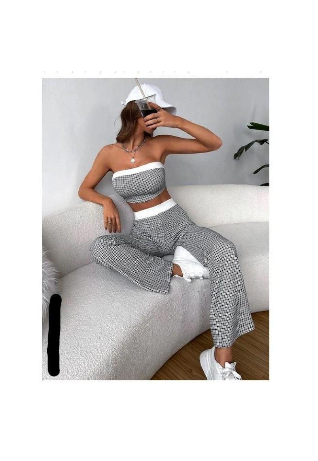 Conjunto 2 piezas Top y Pantalon Mujer Casual-6