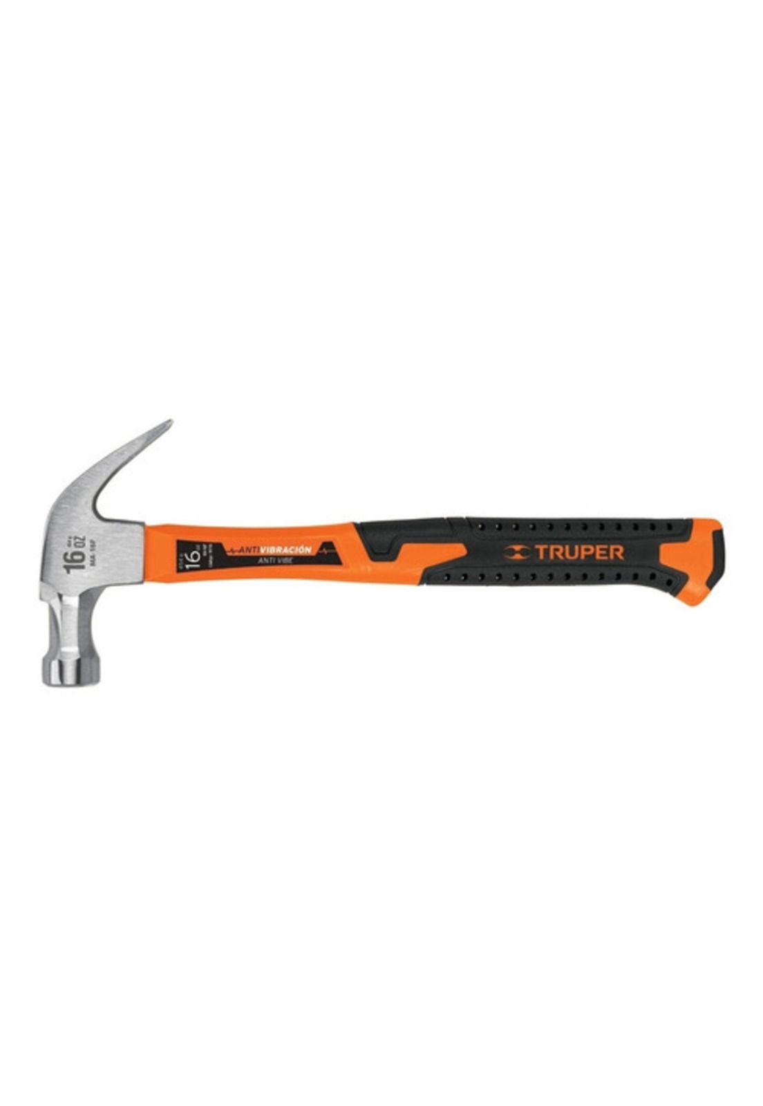 Martillo Forjado Uña Curva 16oz Mango Fibra De Vidrio Truper-0