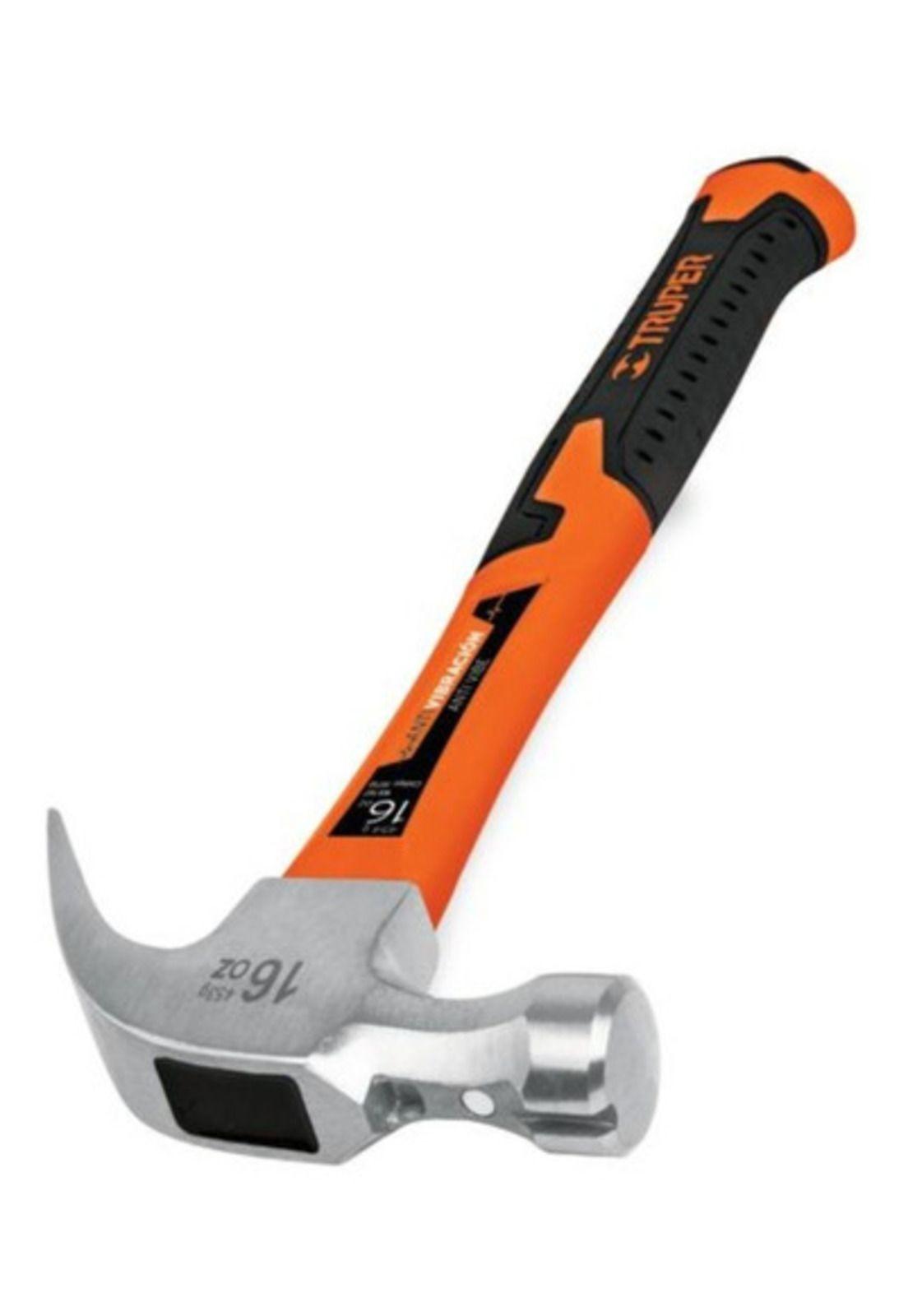 Martillo Forjado Uña Curva 16oz Mango Fibra De Vidrio Truper-3