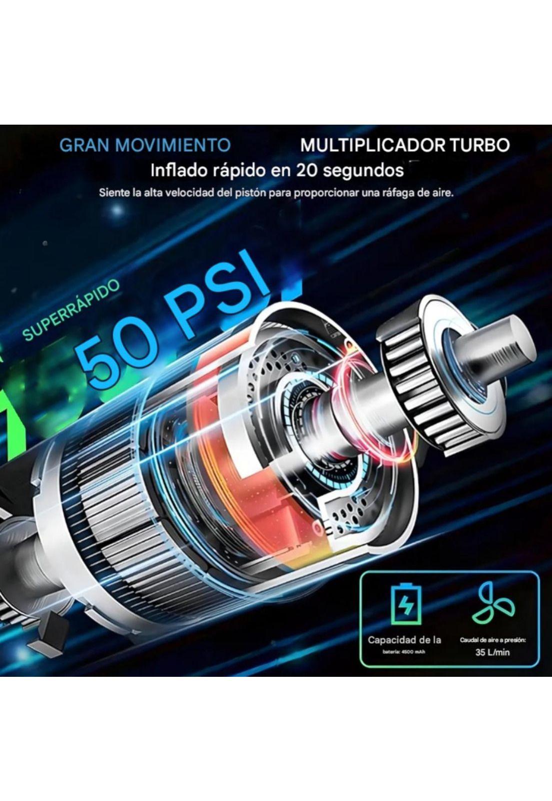 Compresor de Aire Portátil  Inflador de Neumáticos Digital-8