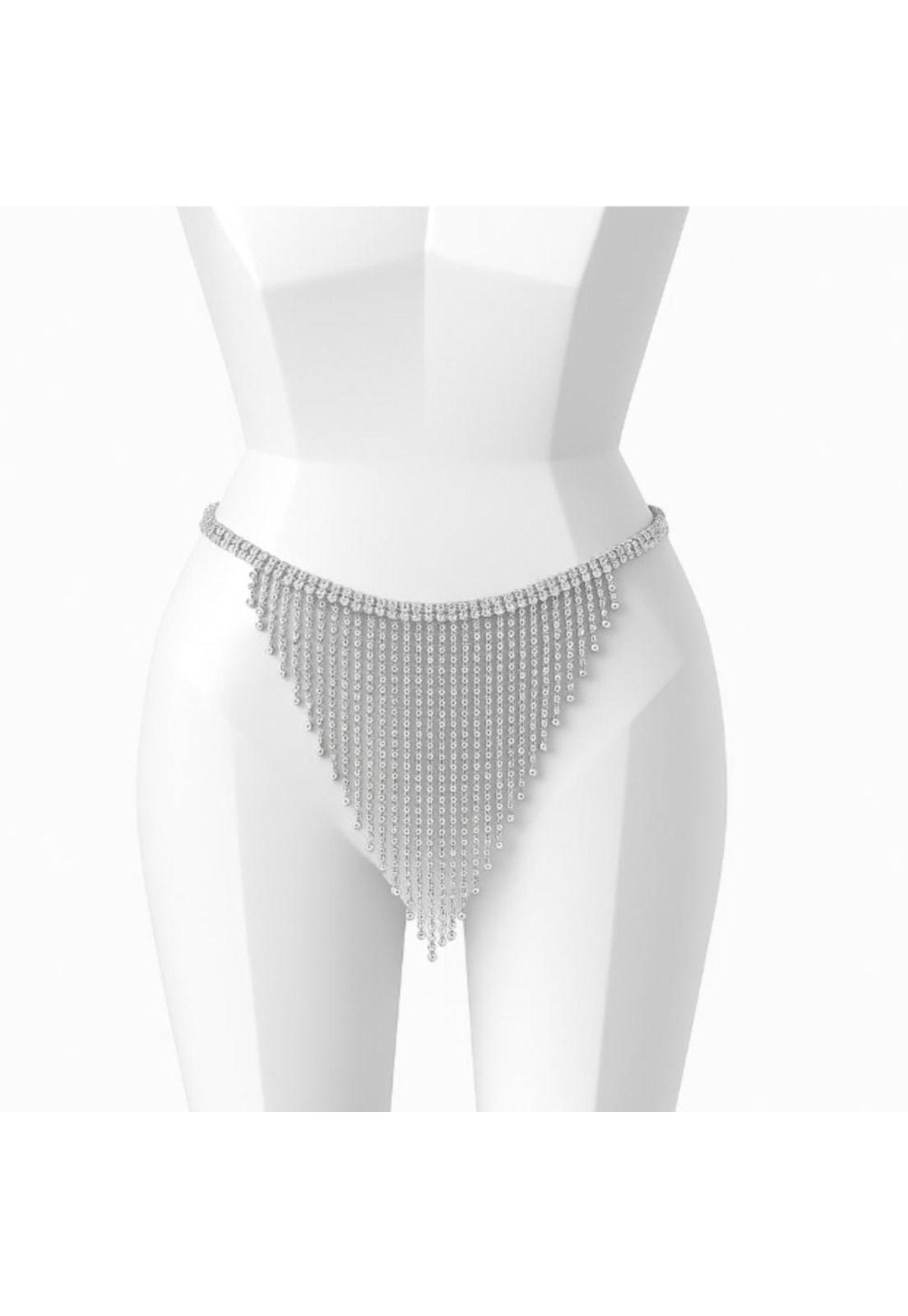 Cadena Decorativa de Flecos con Brillantes-2