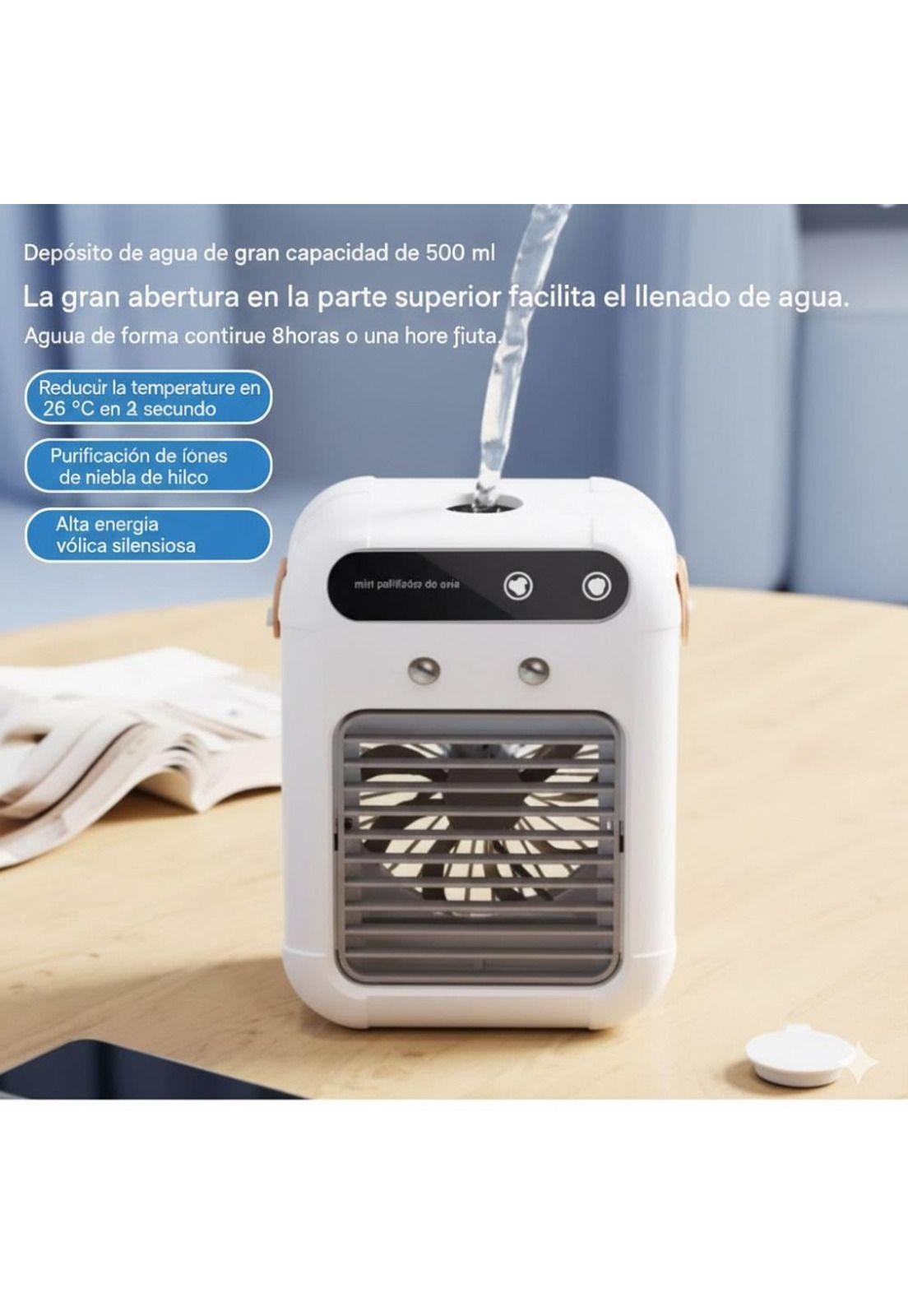 Aire acondicionado con humificador USB  Portatil 3000mah-3