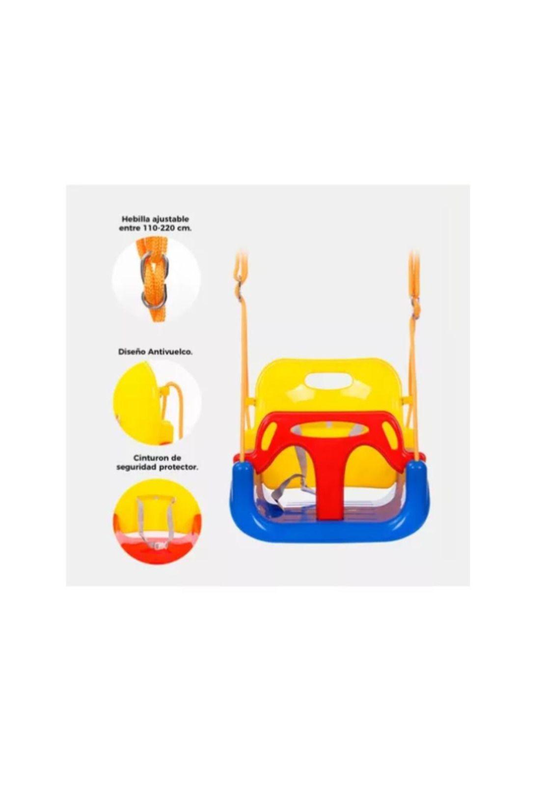 Silla Columpio 3 En 1 Ajustable Portátil Niños Asiento Bebé-5