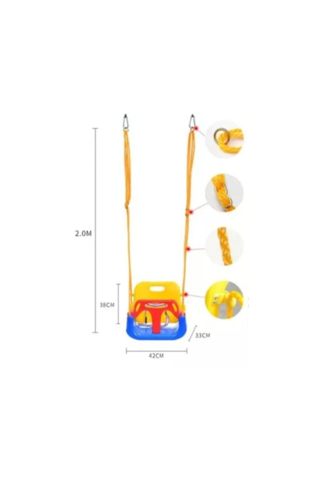 Silla Columpio 3 En 1 Ajustable Portátil Niños Asiento Bebé-7