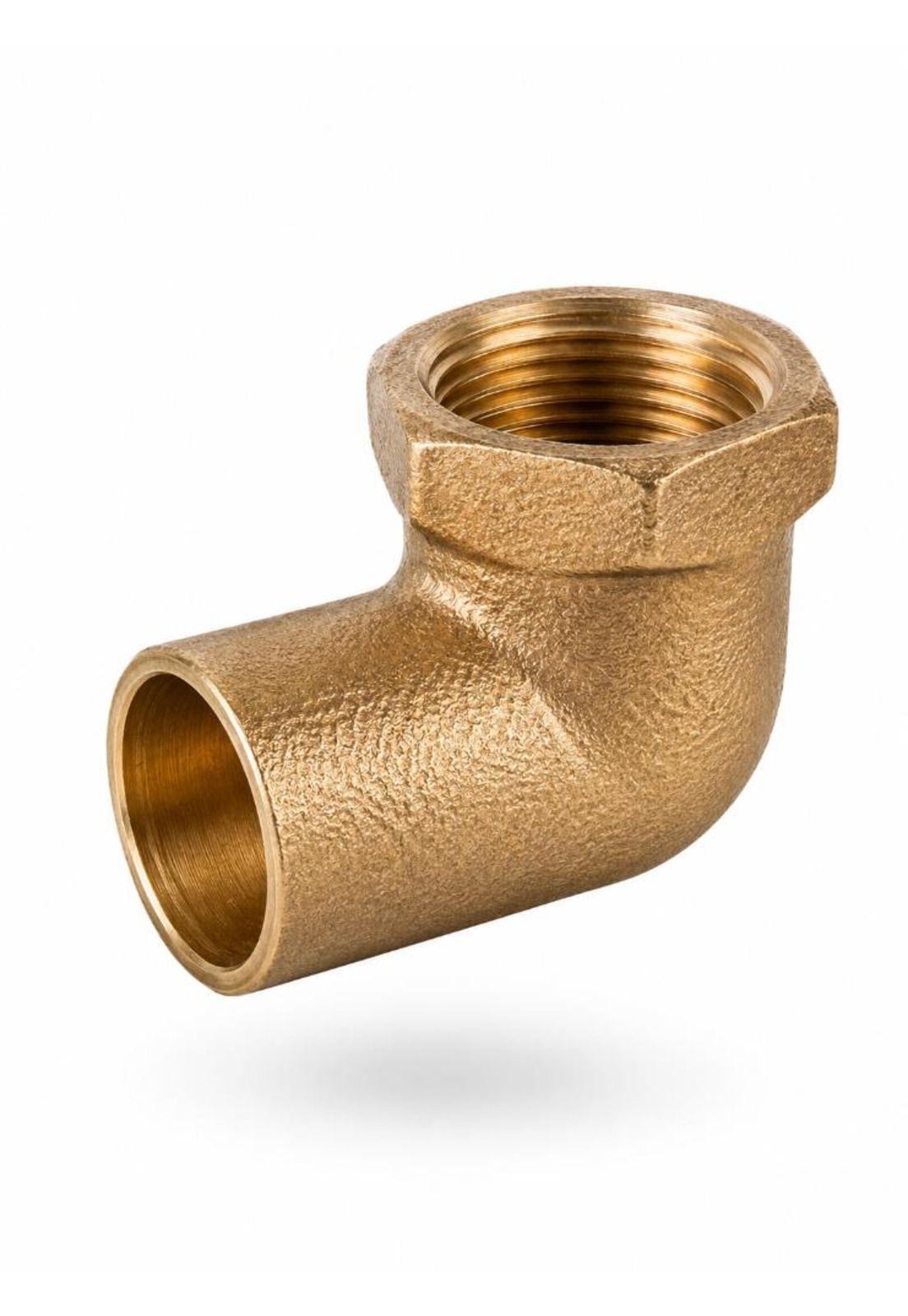 Codo Bronce 1/2 Hembra Soldar Pack x2-0