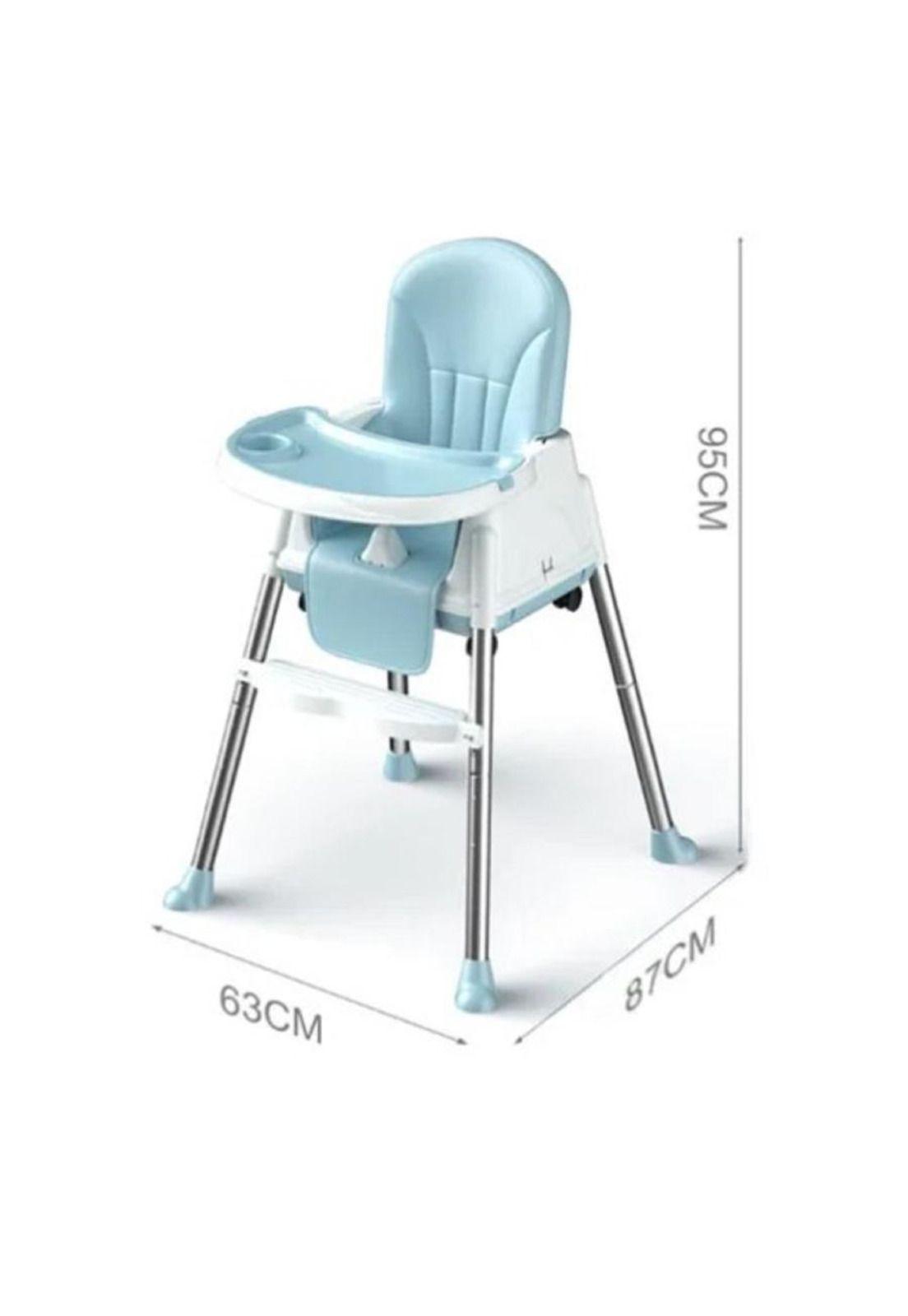 Silla De Comer Para Bebés Portátil Con Ruedas Ajustable-5