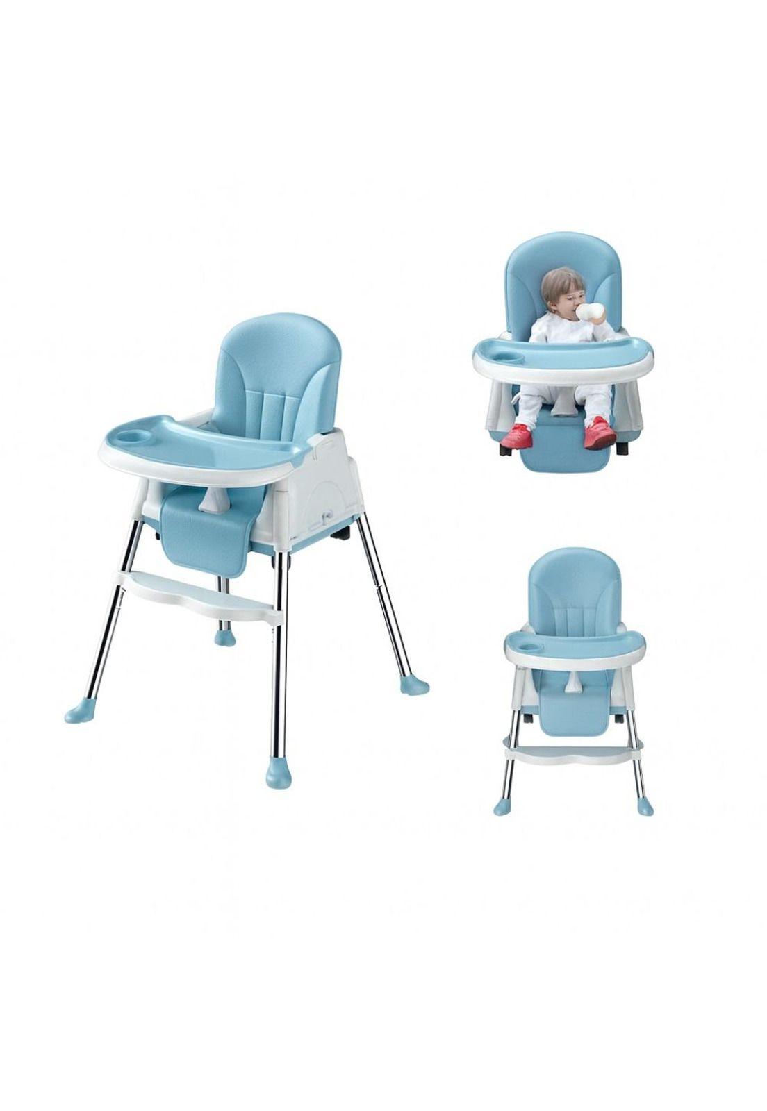 Silla De Comer Para Bebés Portátil Con Ruedas Ajustable-2