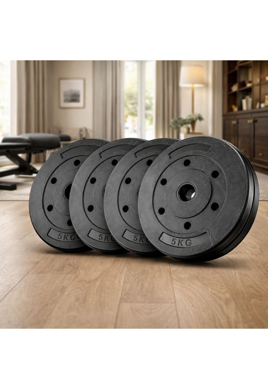 Set 4 Discos Preolímpicos PVC 5kg 20kg Total-6