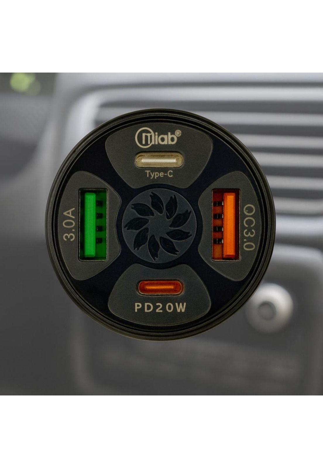 Cargador Auto Mlab 4 Puertos USB QC3.0 + PD 20W-2