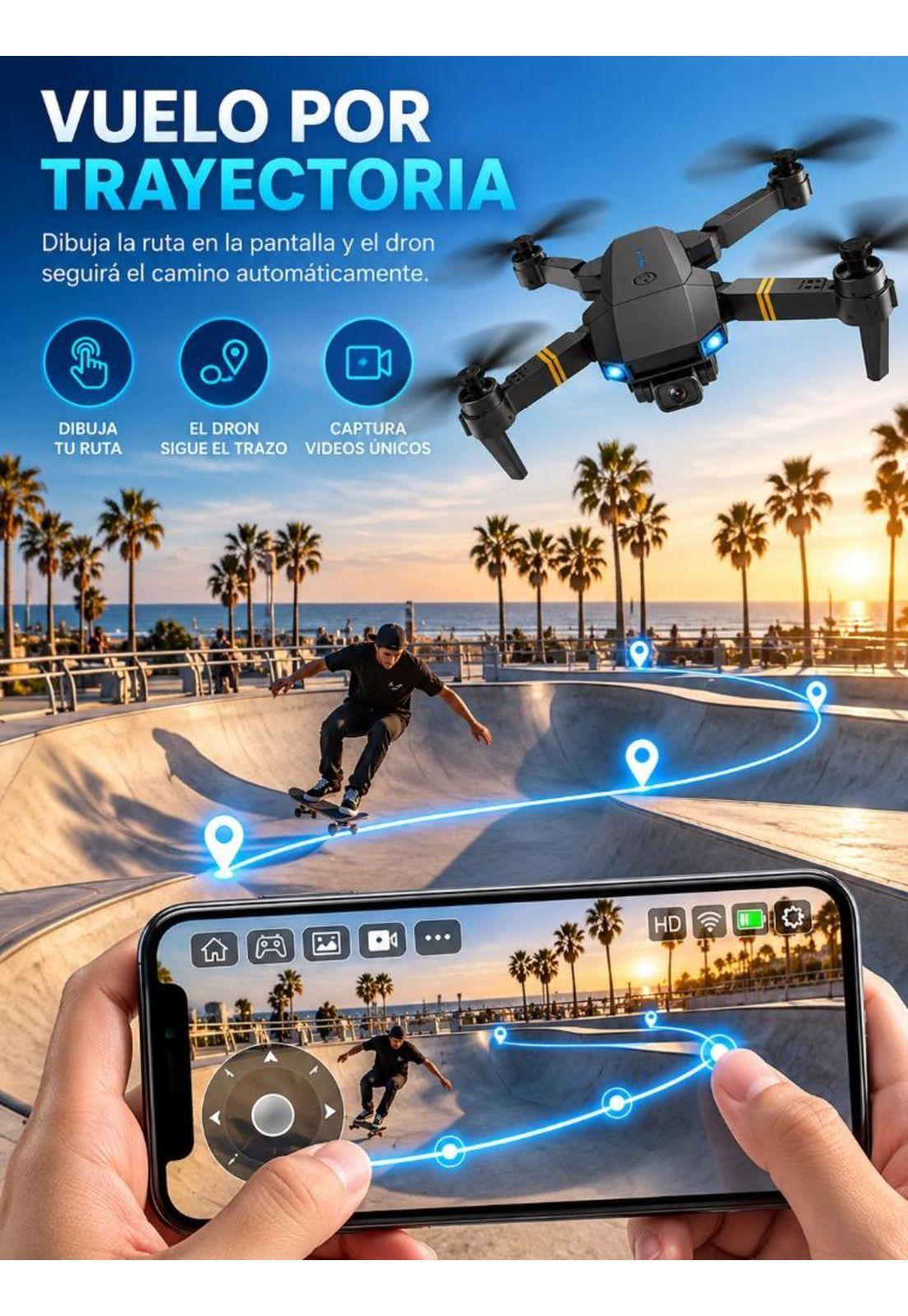 Drone Con Cámara Wifi App Control + Batería Recargable-5