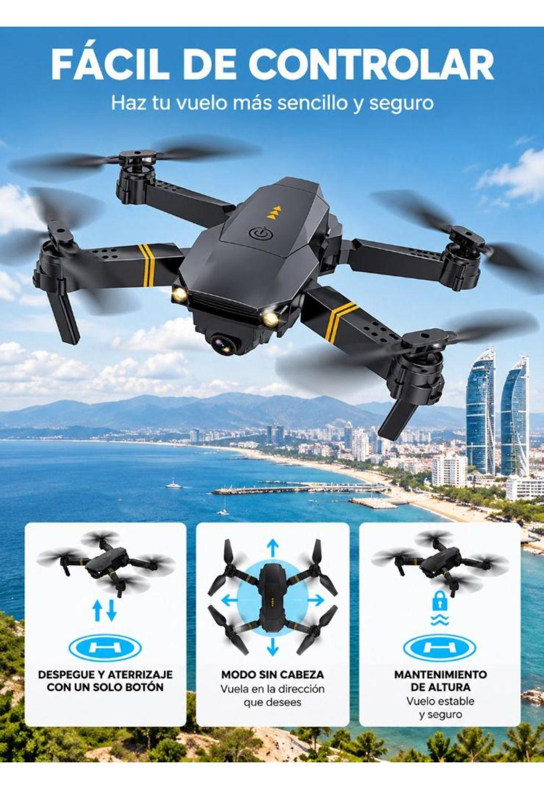 Drone Con Cámara Wifi App Control + Batería Recargable-6