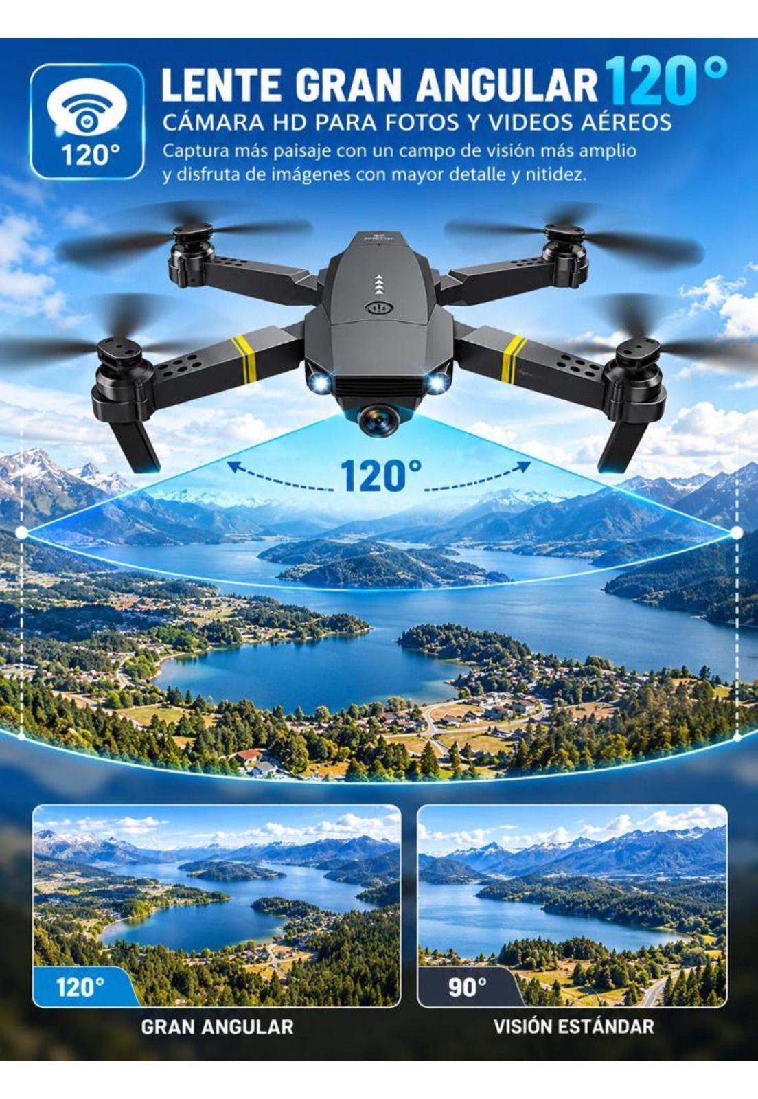 Drone Con Cámara Wifi App Control + Batería Recargable-7