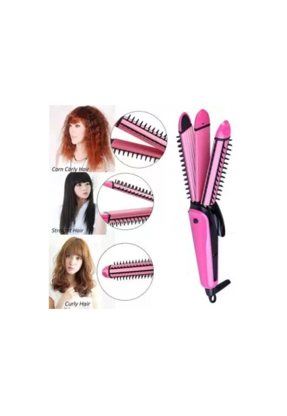 Onduladora Rizadora Peinador de Pelo Profesional 3 en 1-6
