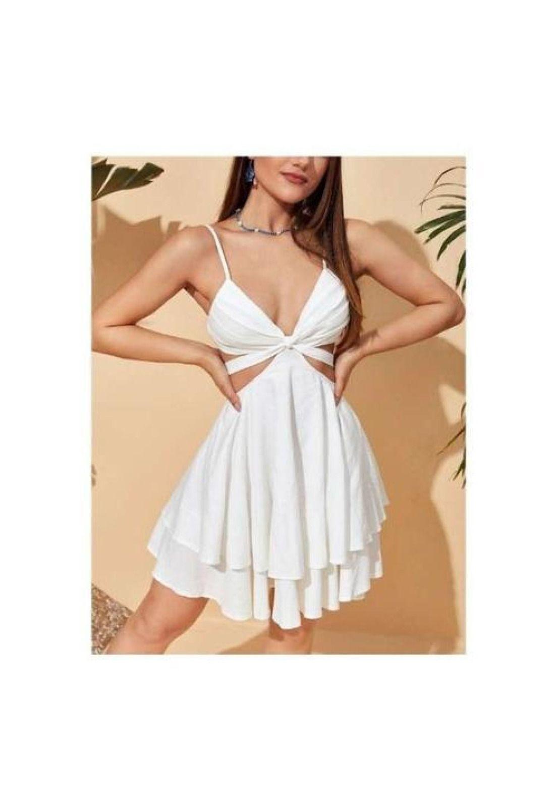 Vestido Bajo Capas Escote Lateral Levanta Pecho Casual-3