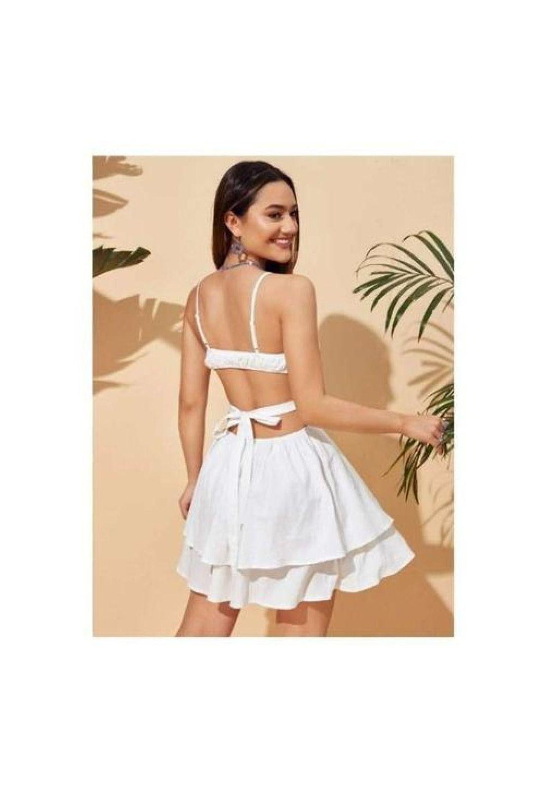 Vestido Bajo Capas Escote Lateral Levanta Pecho Casual-5