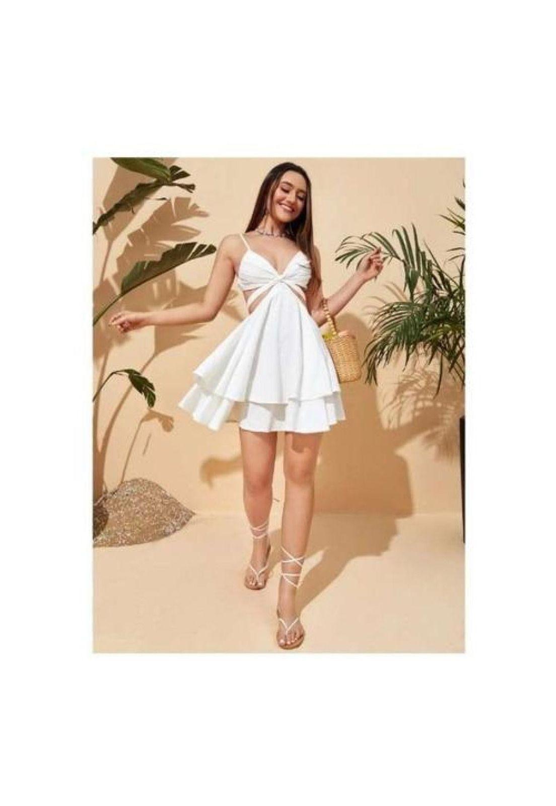 Vestido Bajo Capas Escote Lateral Levanta Pecho Casual-6