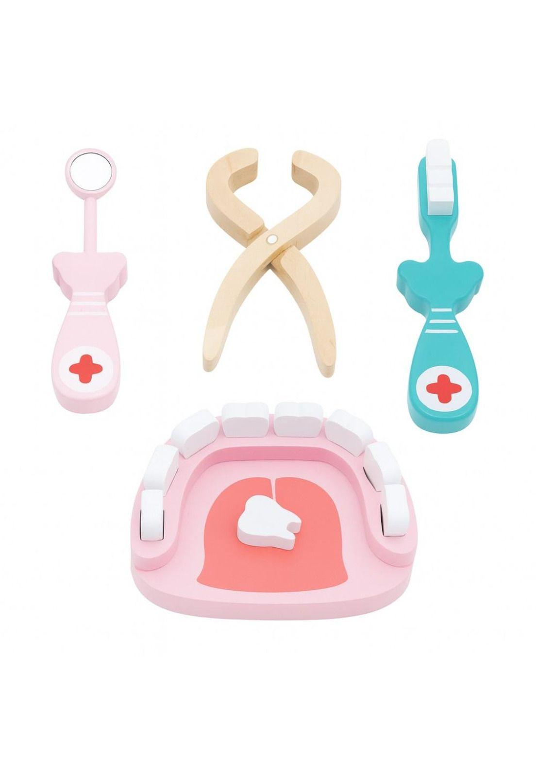Juguete Didáctico Kit Dentista Infantil De Madera-8