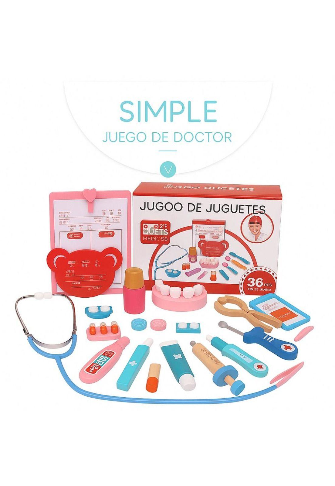 Juguete Didáctico Kit Dentista Infantil De Madera-2