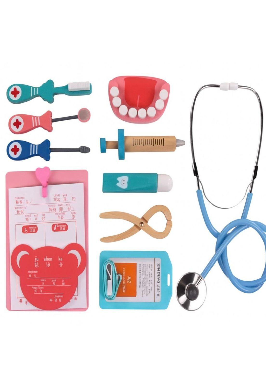 Juguete Didáctico Kit Dentista Infantil De Madera-4