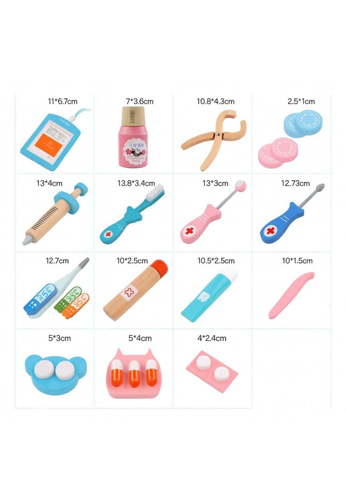 Juguete Didáctico Kit Dentista Infantil De Madera-5