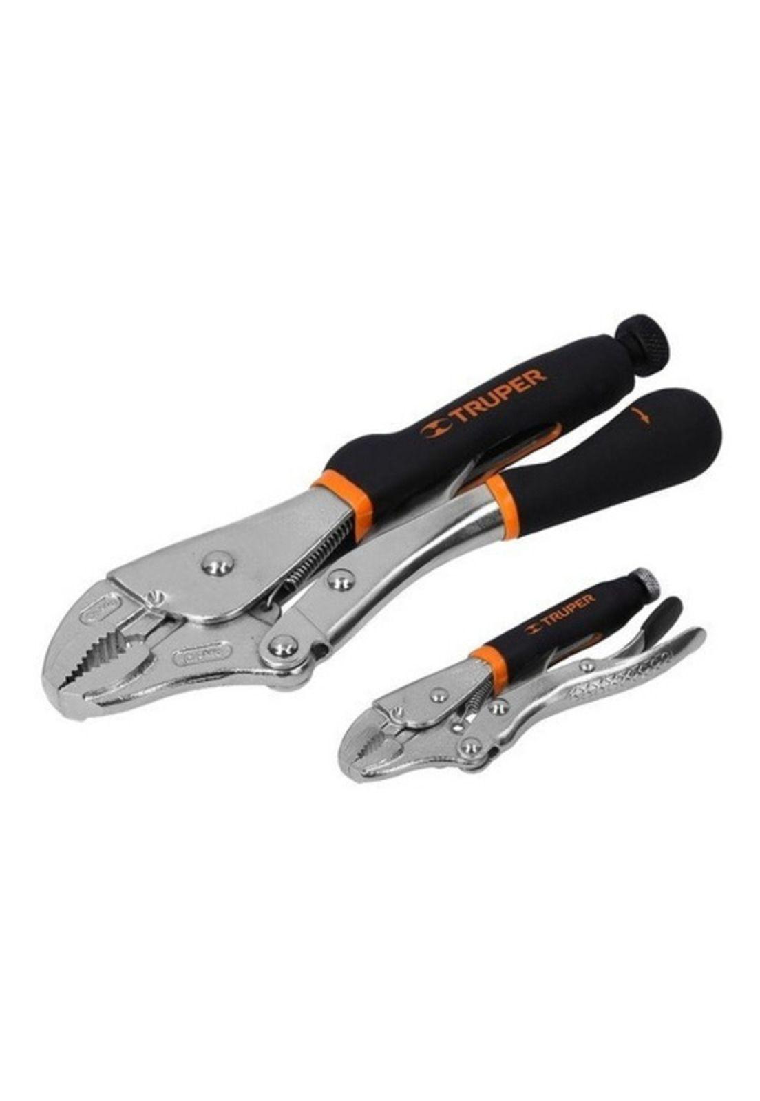 2 Llaves Caiman De Presion 10 Y 4 Truper Profesional-1