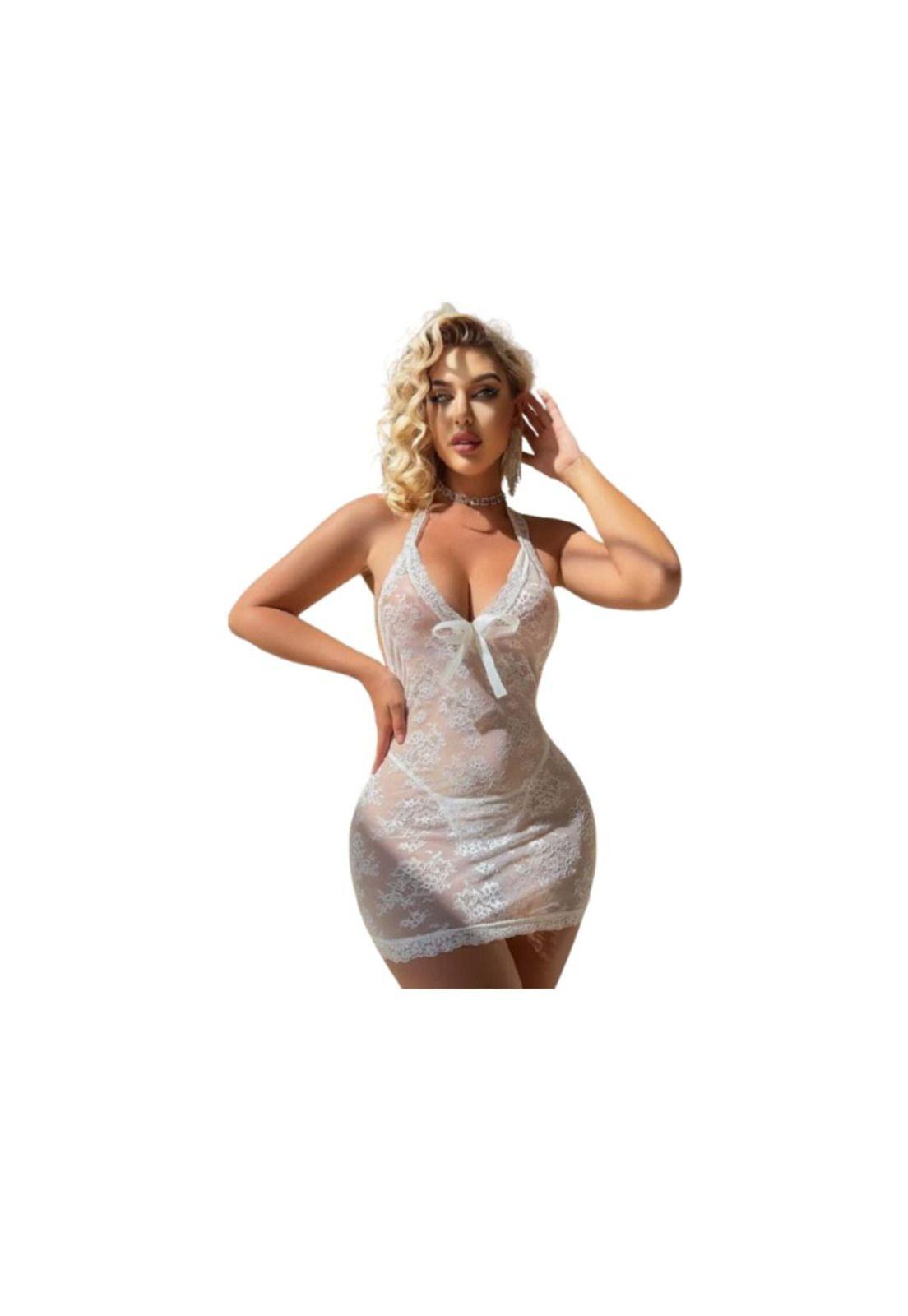 Lencería Sexy Con Encaje Y Lazo Para La Temporada De Bodas-0