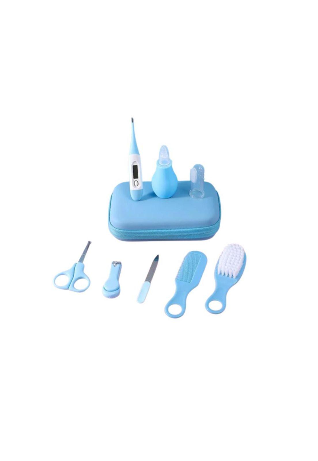 Kit de Cuidado e Higiene Para Bebés Estuche Rosa y Azul Termómetro Cortaúñas Nariz Limpia-1