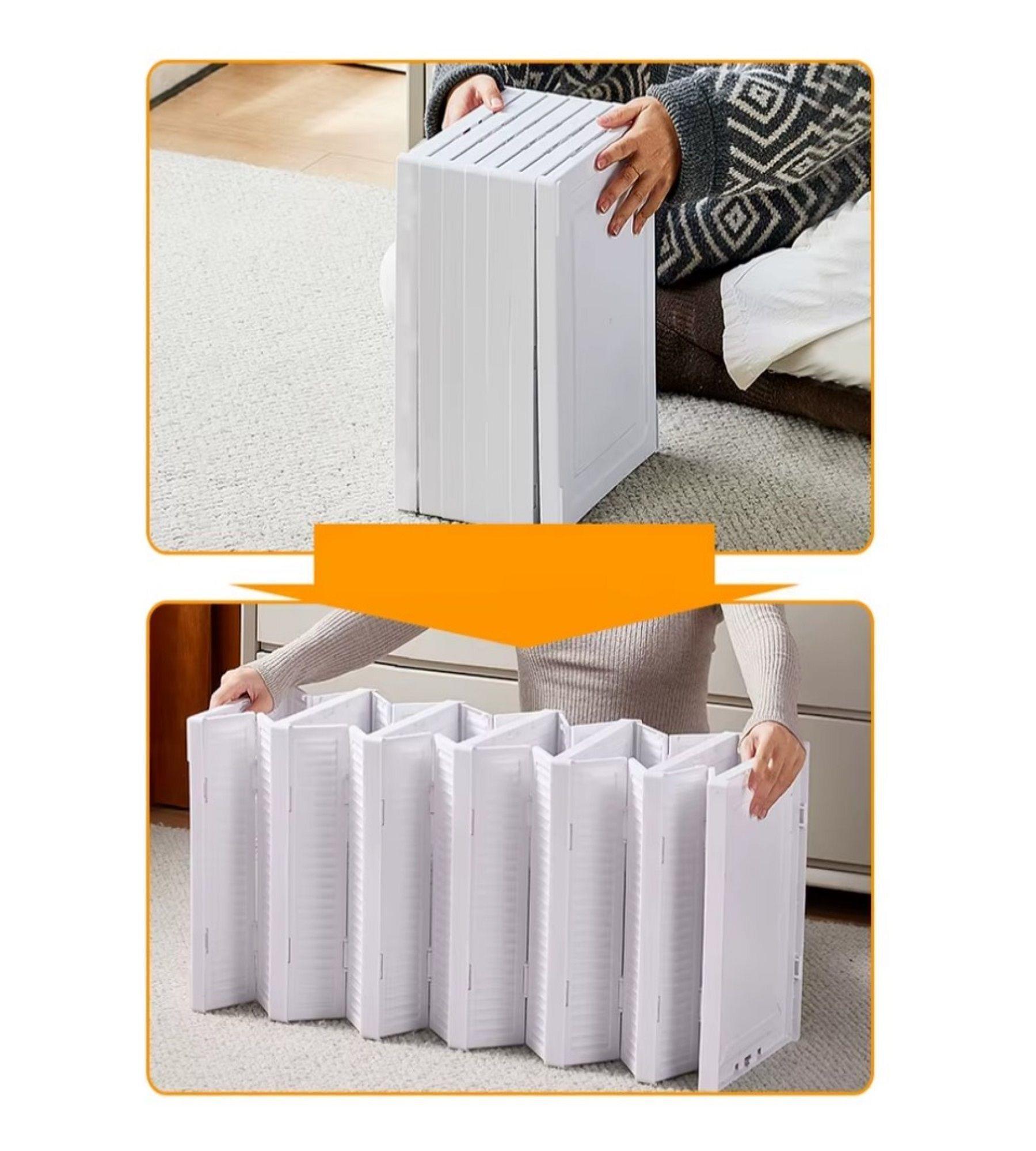 Zapatera Plegable Cajas Organizadoras 6 Niveles Transparente-3