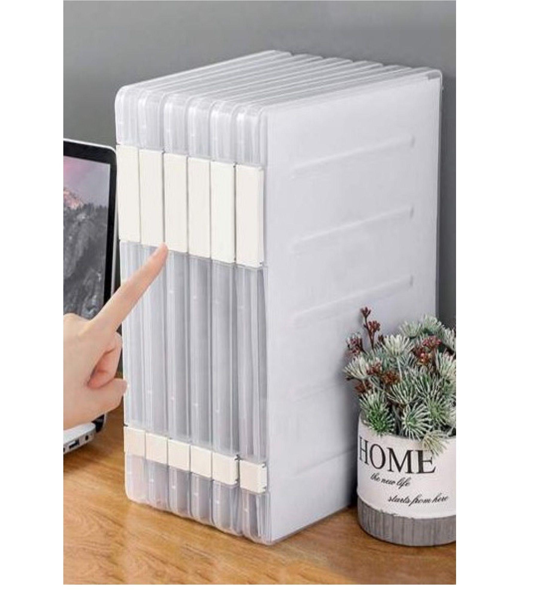 Zapatera Plegable Cajas Organizadoras 6 Niveles Transparente-5