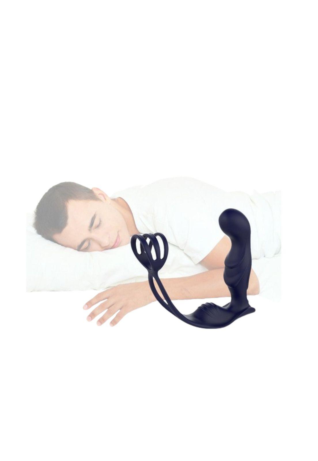 Vibrador Consolador Anillo Retardante Anal Prostata Hombre-5