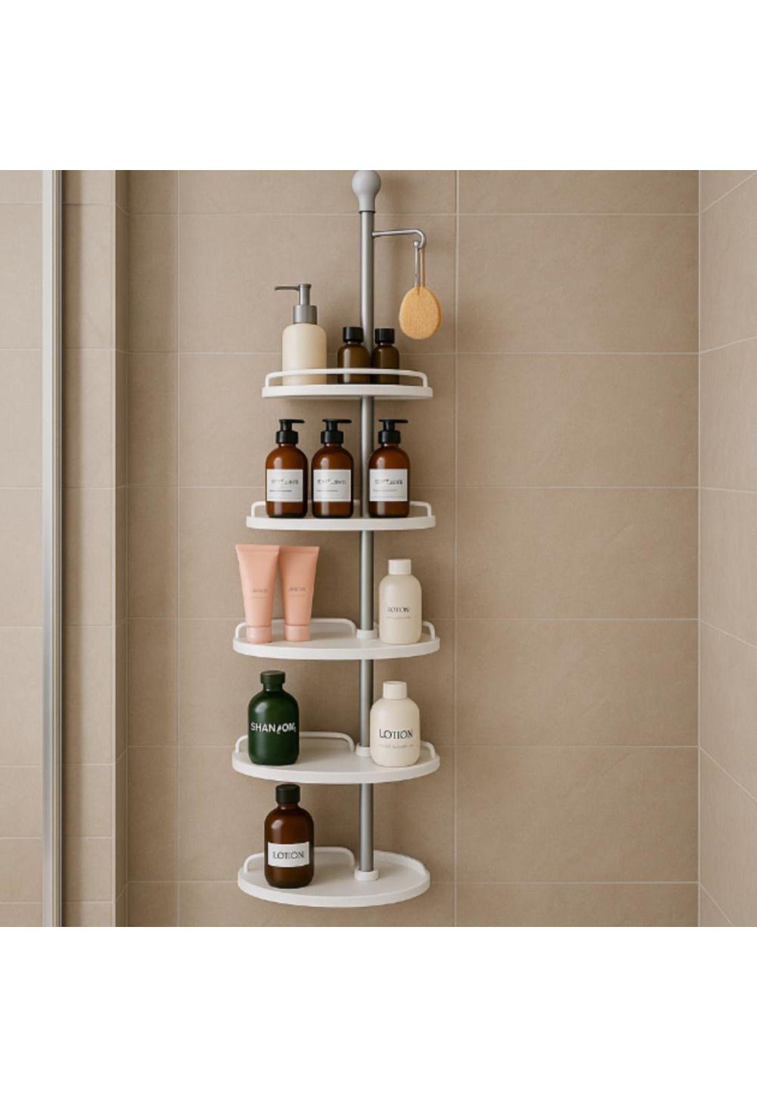 Organizador Esquinero Baño Multiuso 4 Pisos Repisas Ajusta-2