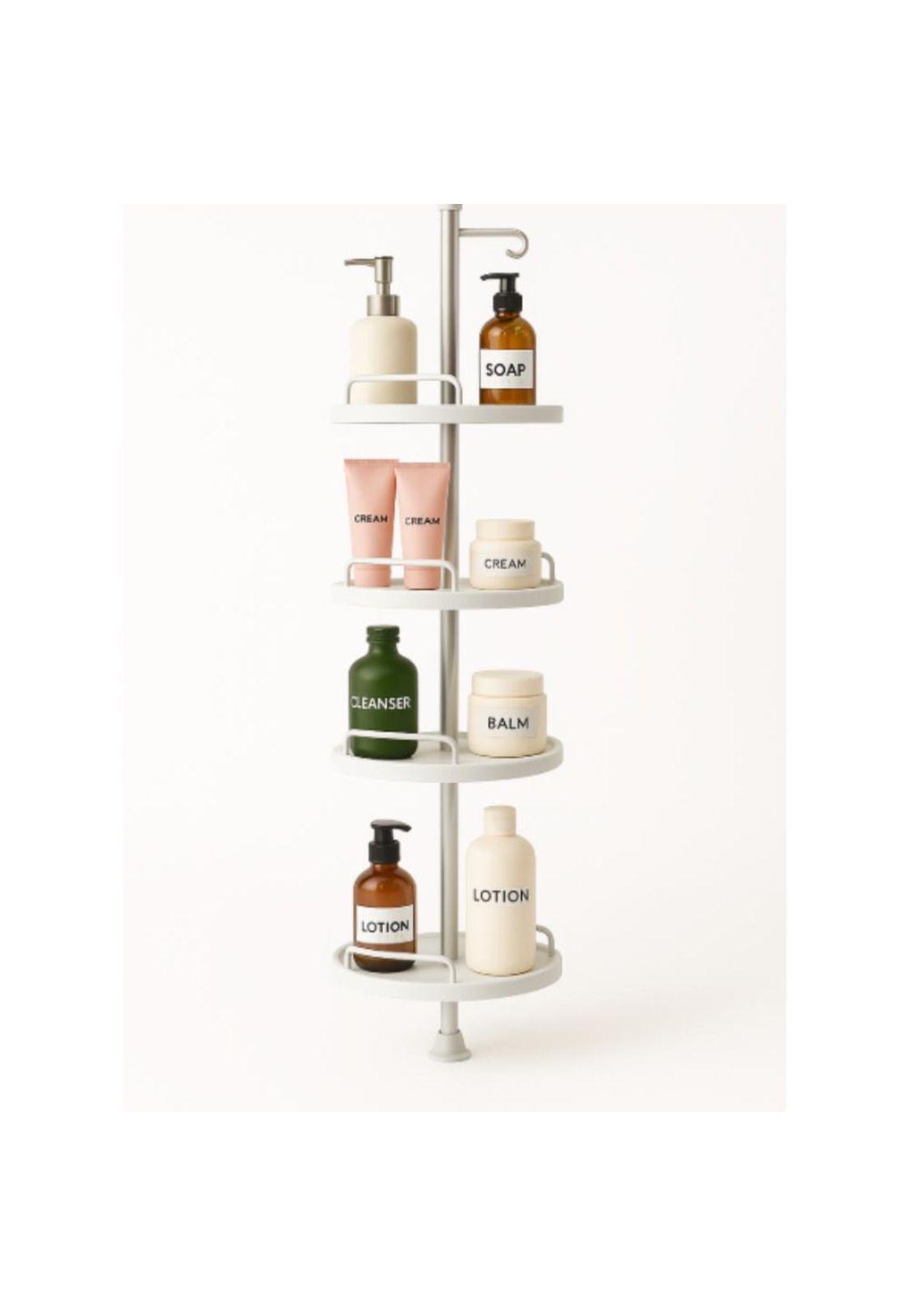 Organizador Esquinero Baño Multiuso 4 Pisos Repisas Ajusta-3