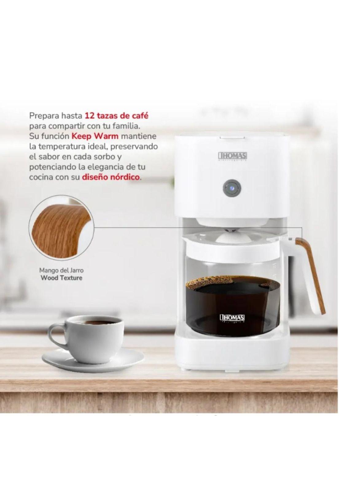 Cafetera de Filtro Thomas TH-134B Goteo 12 Tazas Keep Warm-2