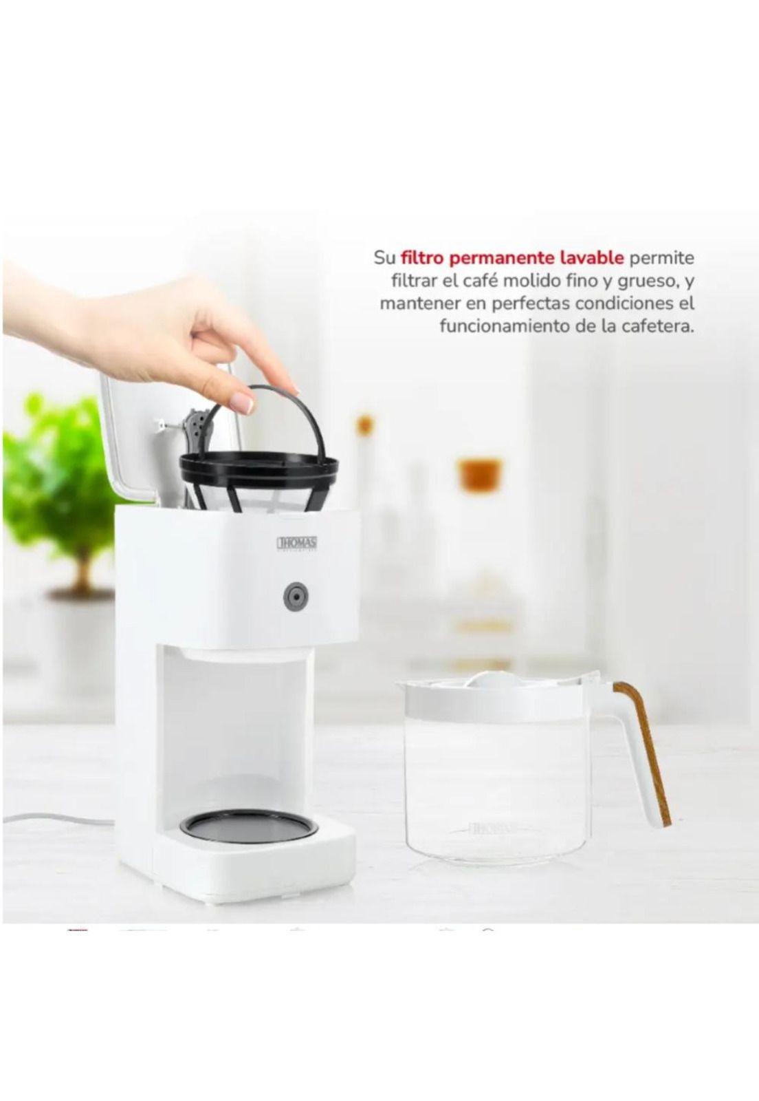 Cafetera de Filtro Thomas TH-134B Goteo 12 Tazas Keep Warm-3