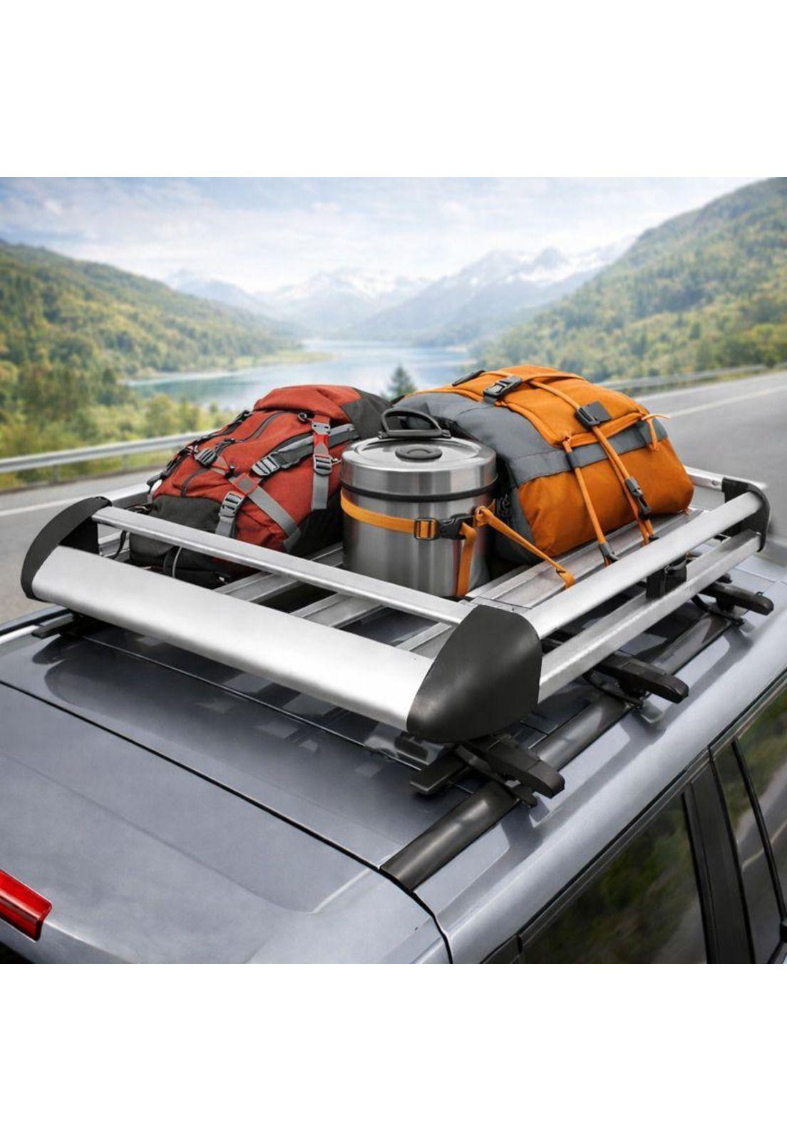 Parrilla Porta Equipaje Auto 130x90x10 cm Barras Metálicas-4