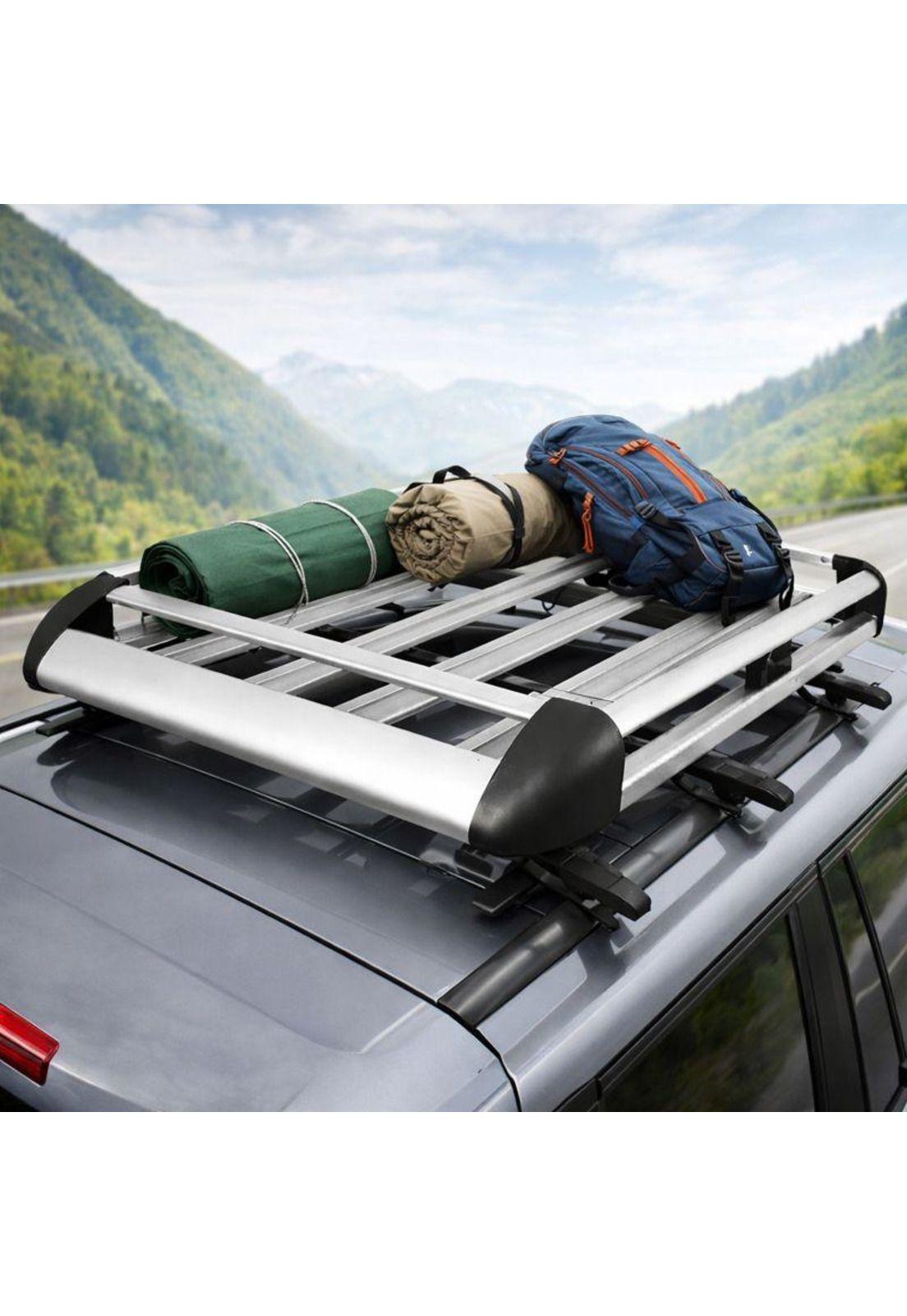 Parrilla Porta Equipaje Auto 130x90x10 cm Barras Metálicas-6