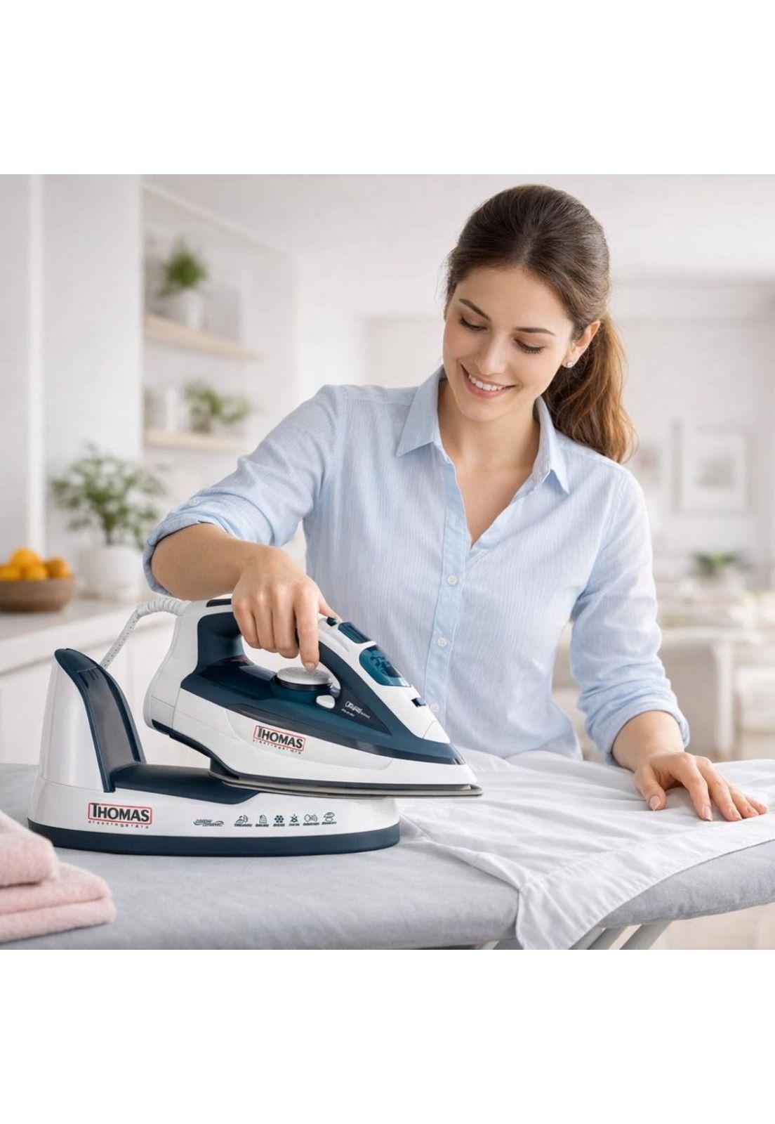 Plancha a Vapor Thomas TH-7355 Cerámica Potente 2200W-7