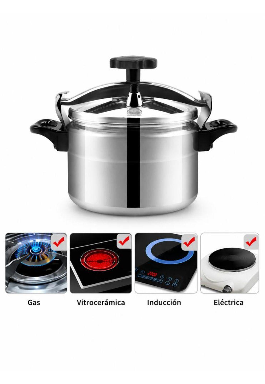 Olla A Presión Para Cocinar En Caliente De Aluminio 9 Litros-3