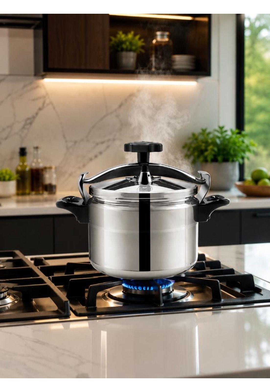 Olla A Presión Para Cocinar En Caliente De Aluminio 9 Litros-6