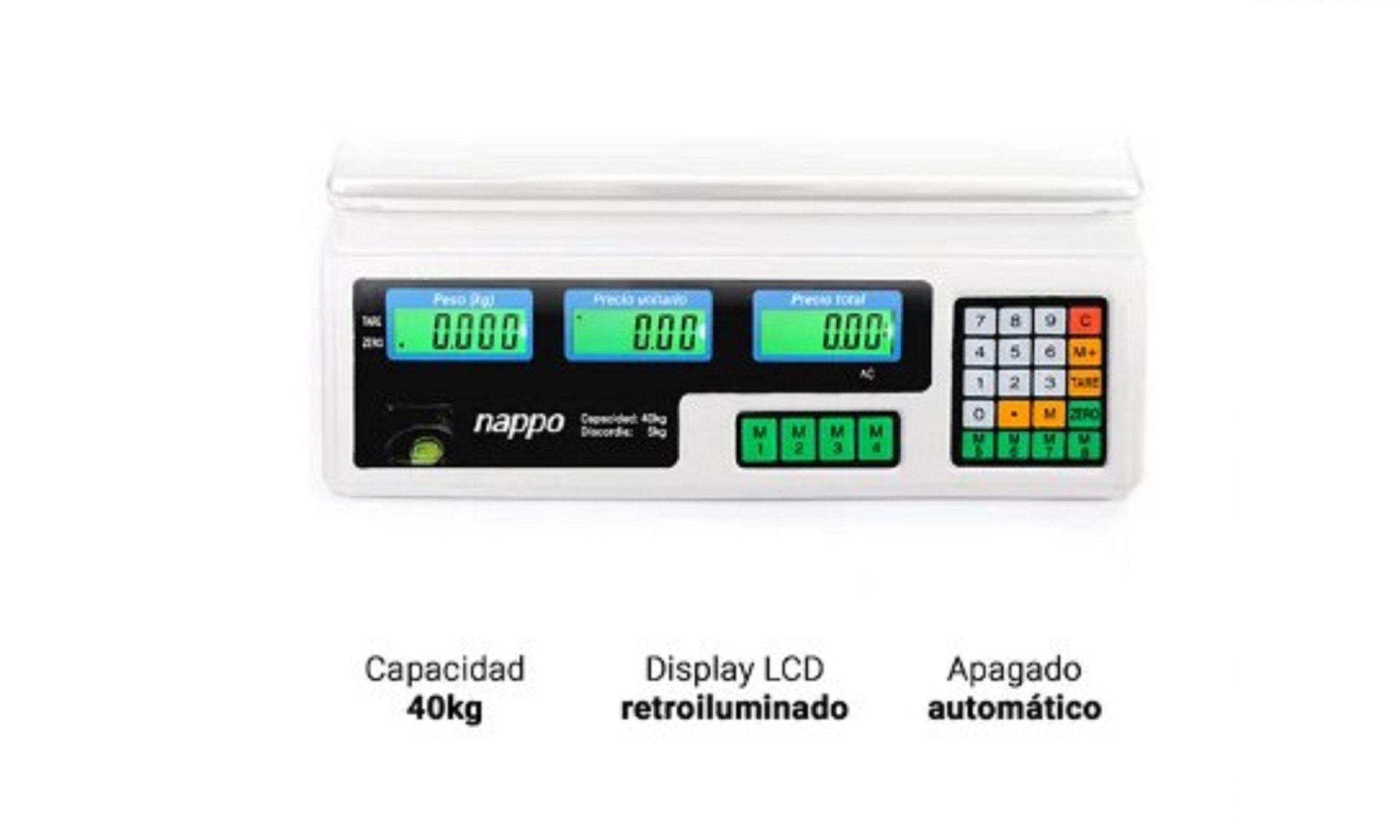 Báscula comercial digital Nappo NEB-092 40kg 220V-2