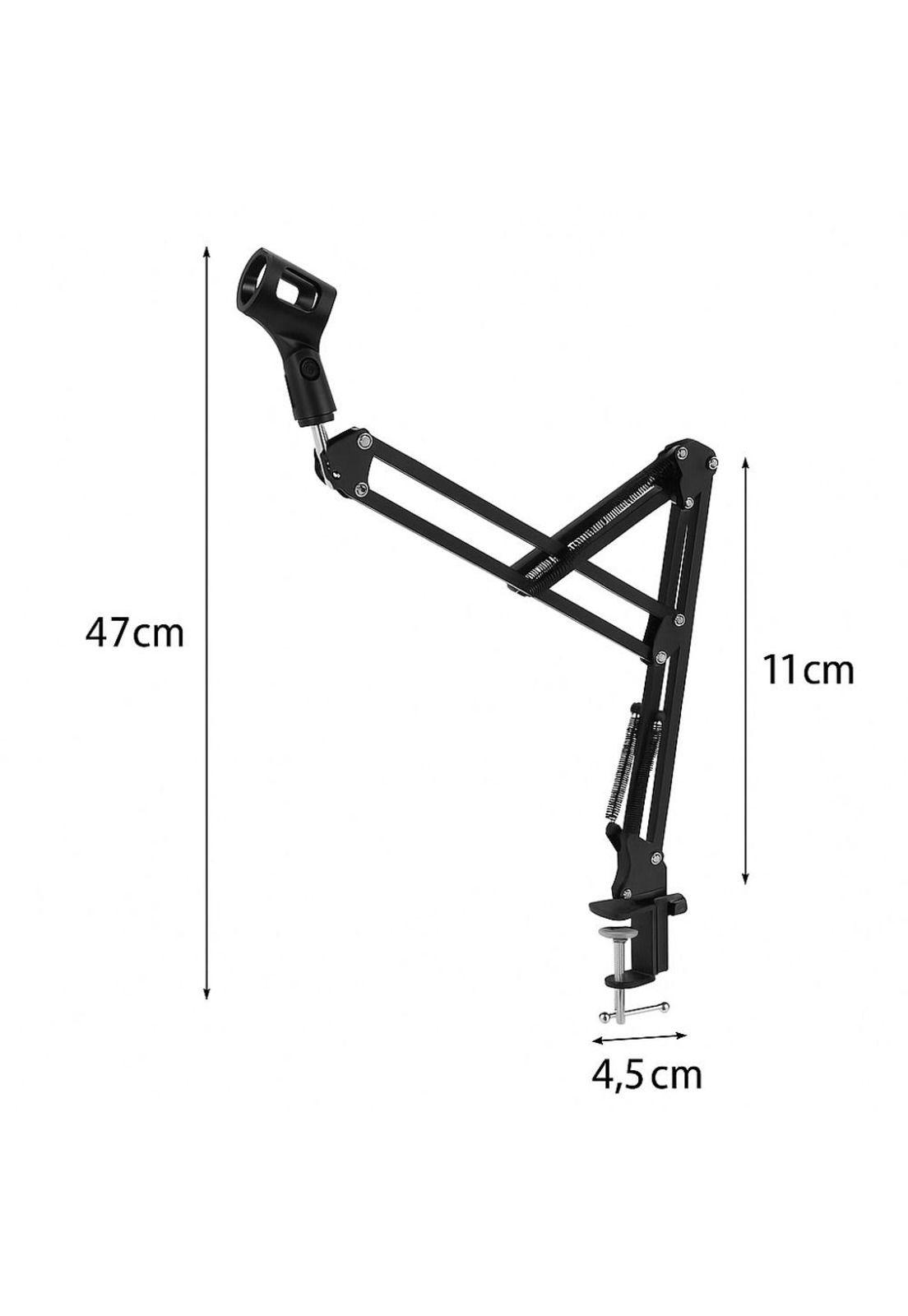 Brazo Soporte Micrófono Ajustable Metálico Profesional-8