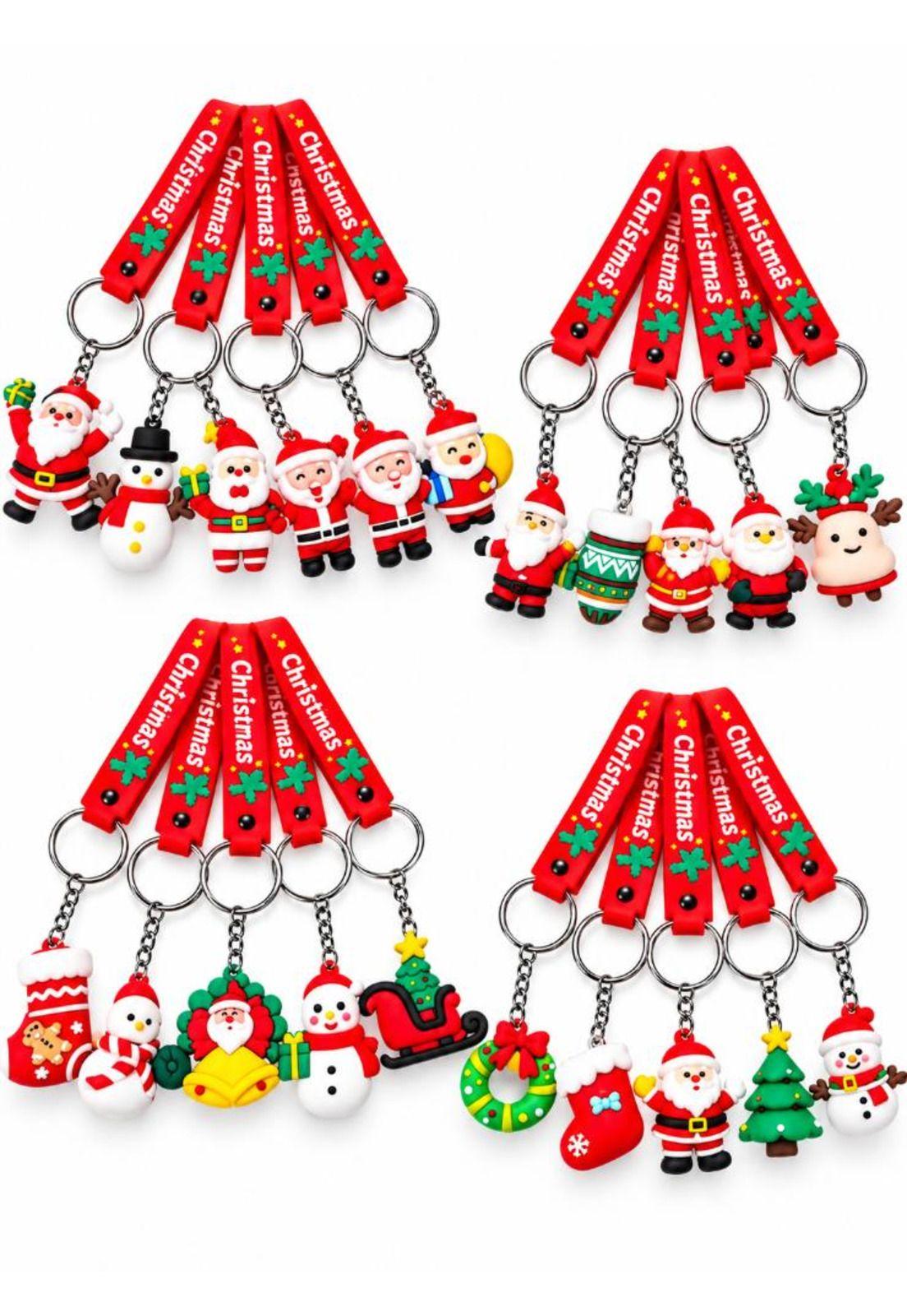 Pack 6 Llaveros Navideños Regalo Navidad Decorativos-2