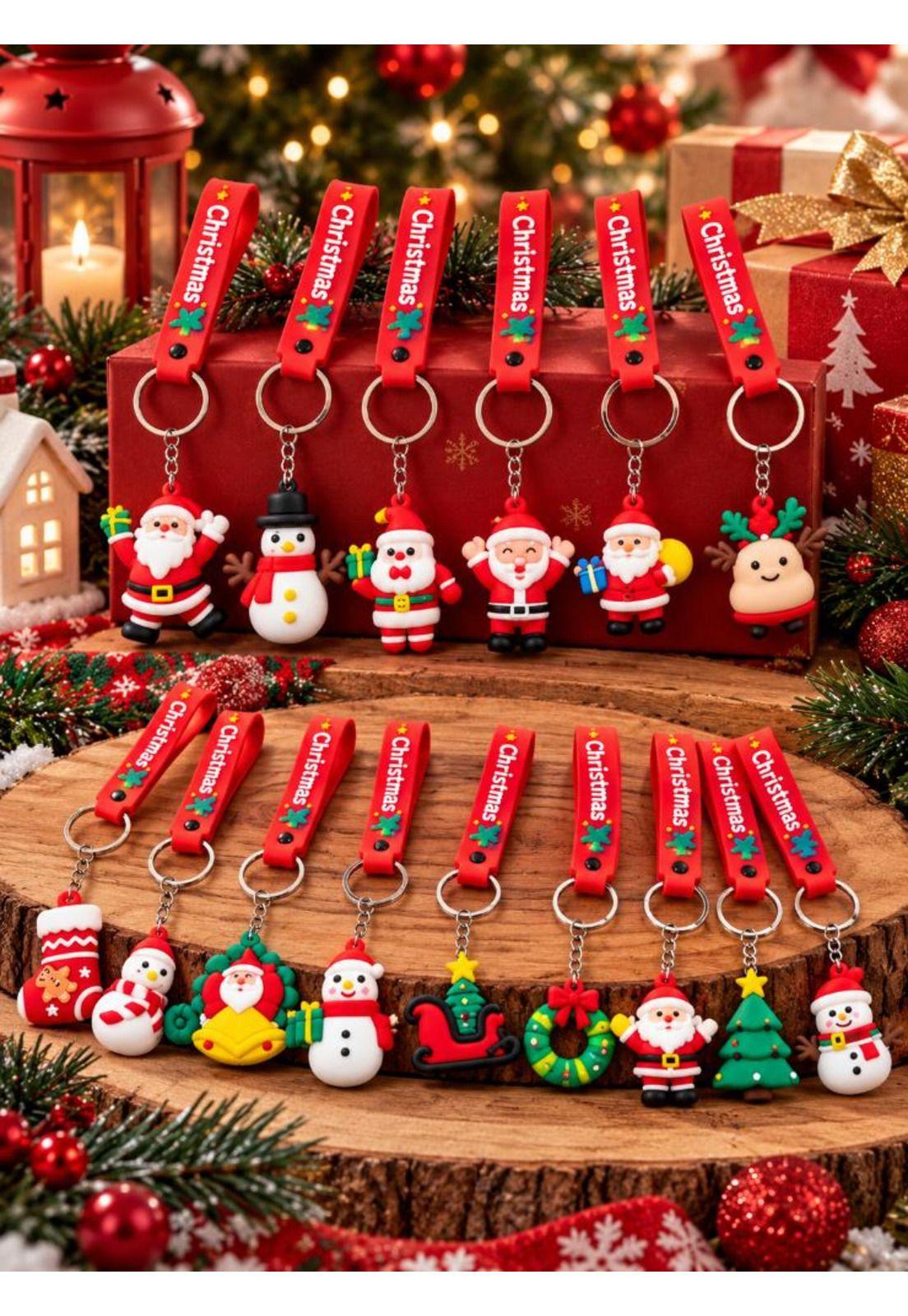 Pack 6 Llaveros Navideños Regalo Navidad Decorativos-4
