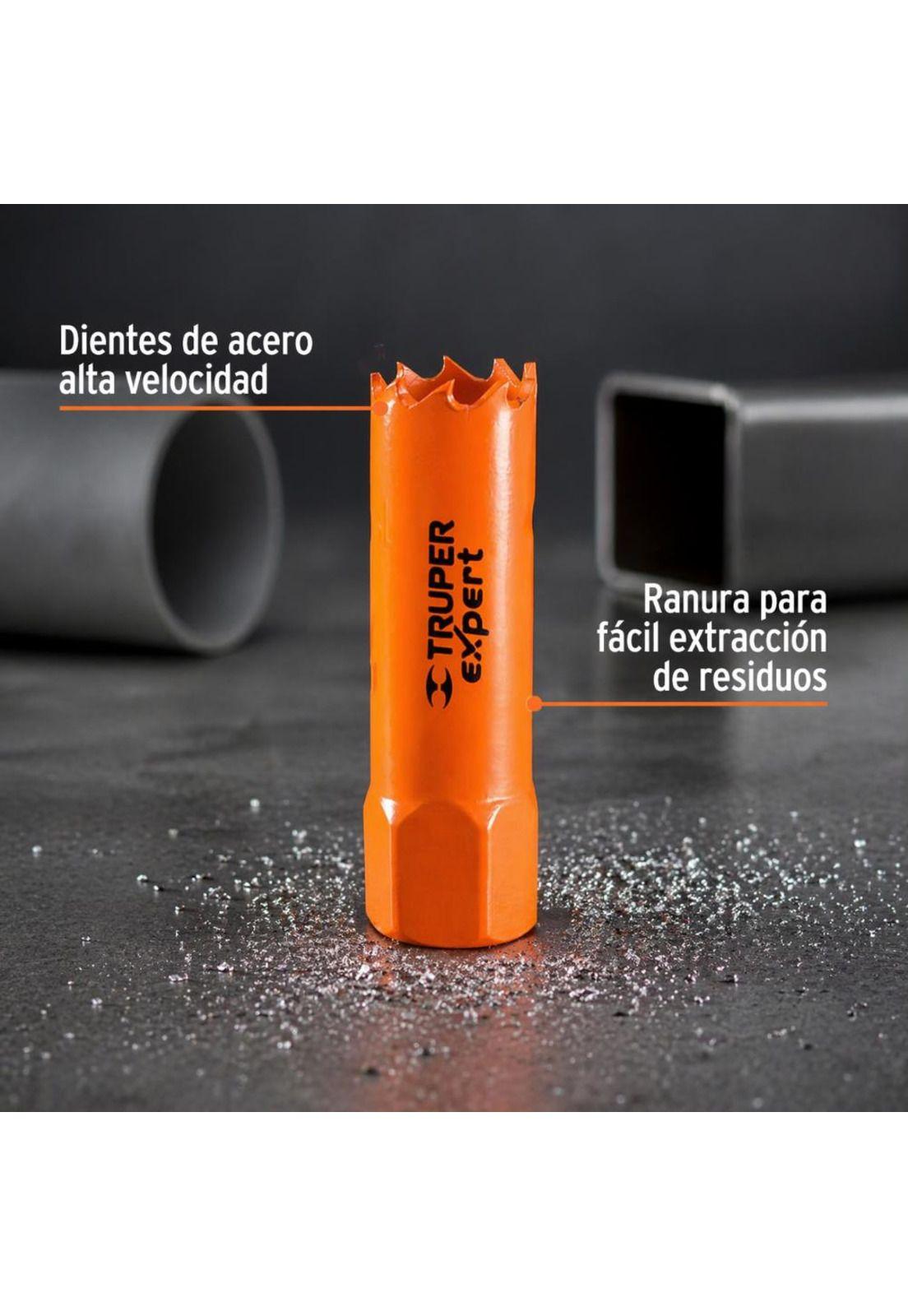 Sierra Copa Bimetalica Truper Expert -5/8 16mm-2