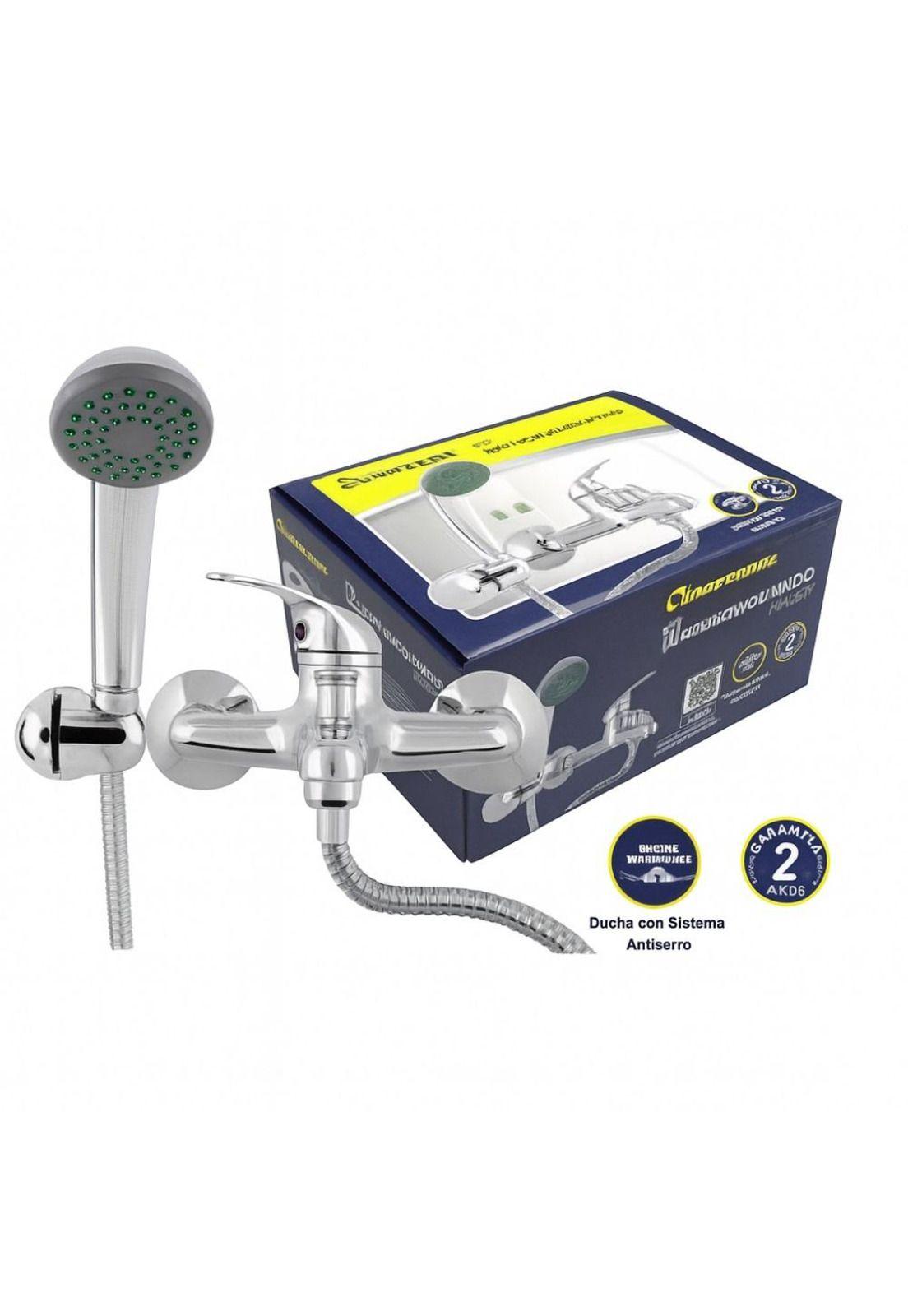 Llave Tina Ducha Monomando Cromada Acero/inox Hoffens-2