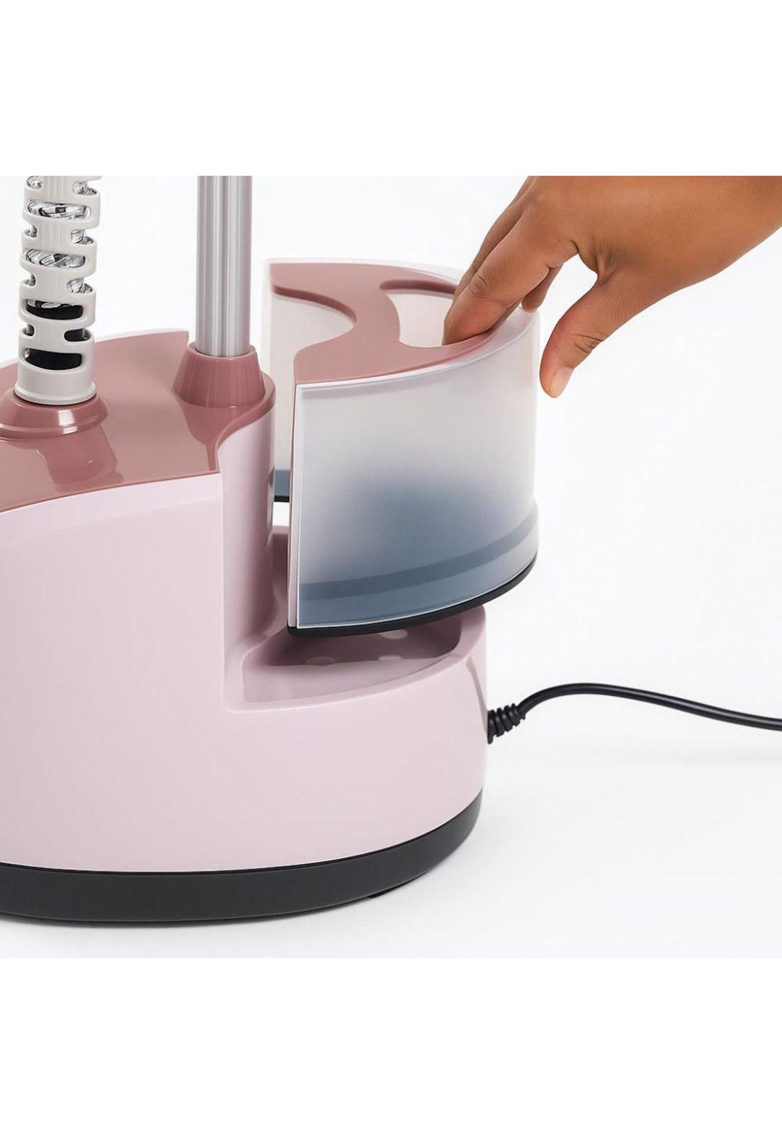 Plancha A Vapor Vertical 2 En 1 De Pie Con Soporte Y Ruedas-3